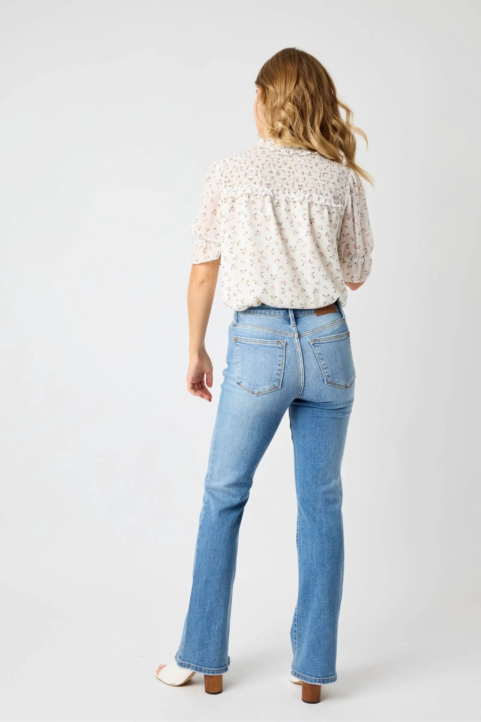 Judy Blue Judy Blue Mid Rise Vintage Medium Wash Bootcut Denim Jeans - Jeans