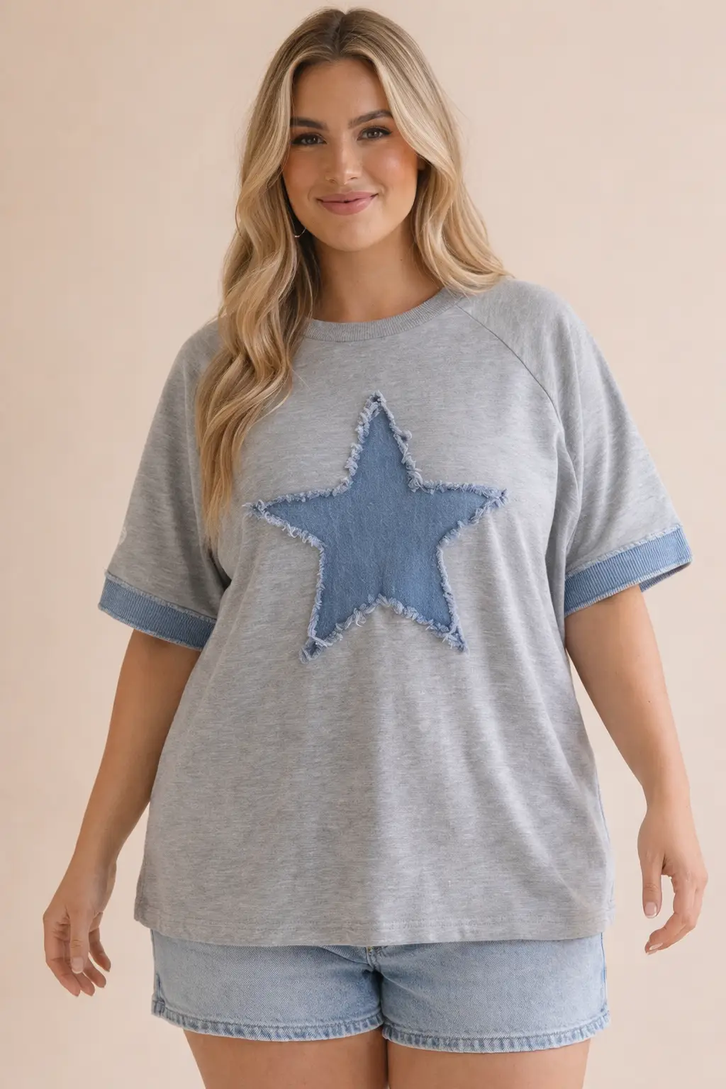 Haptics The Southern Star Patch Tee – Curvy - Shirts