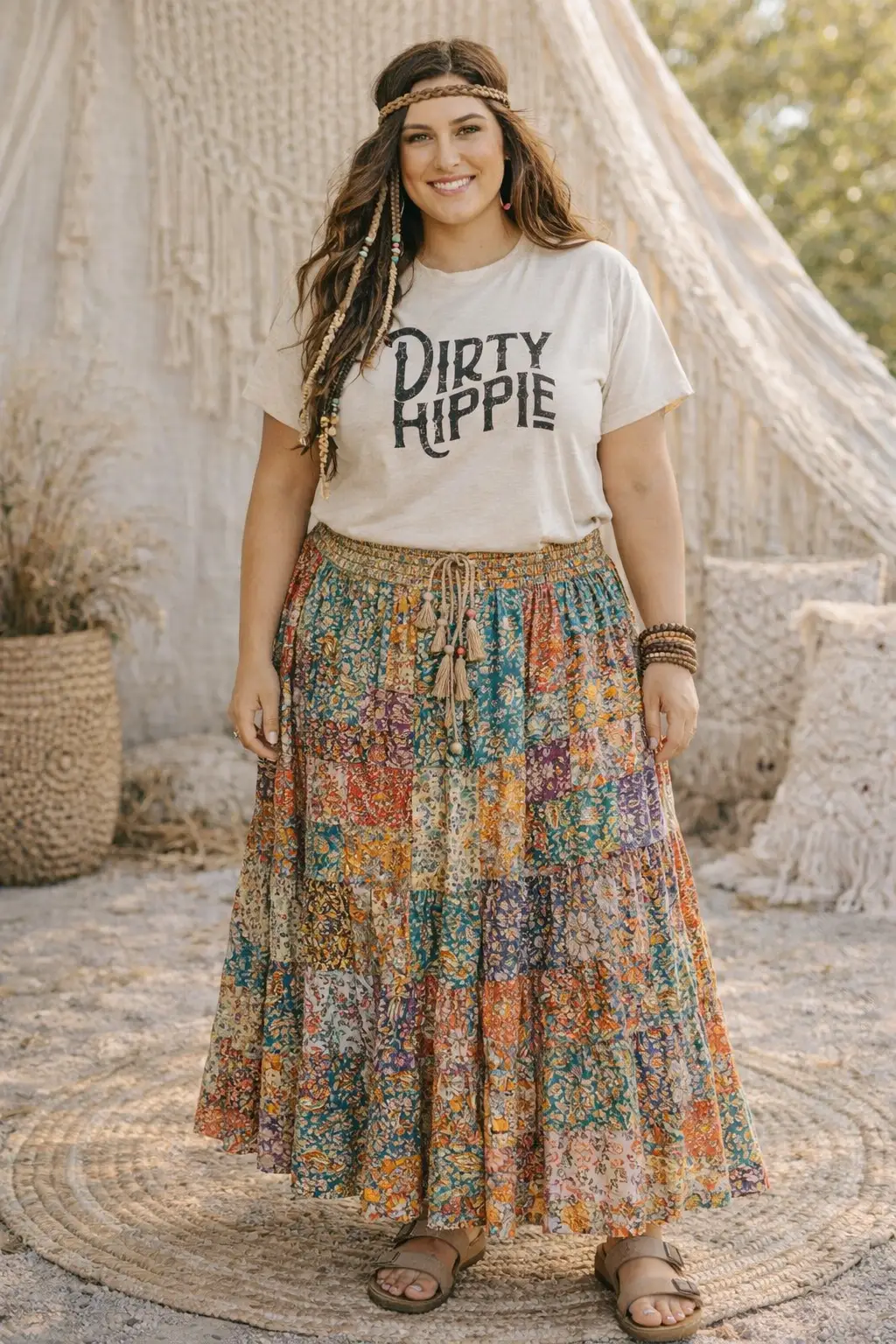 Willow Poppy The Free Soul “Dirty Hippie” Graphic Tee - T-Shirts