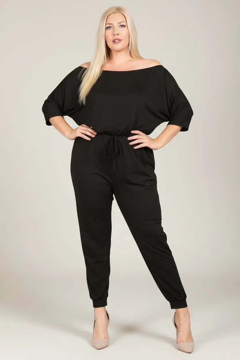 Haute Fox The Curvy Power Move Jumpsuit - One-Pieces