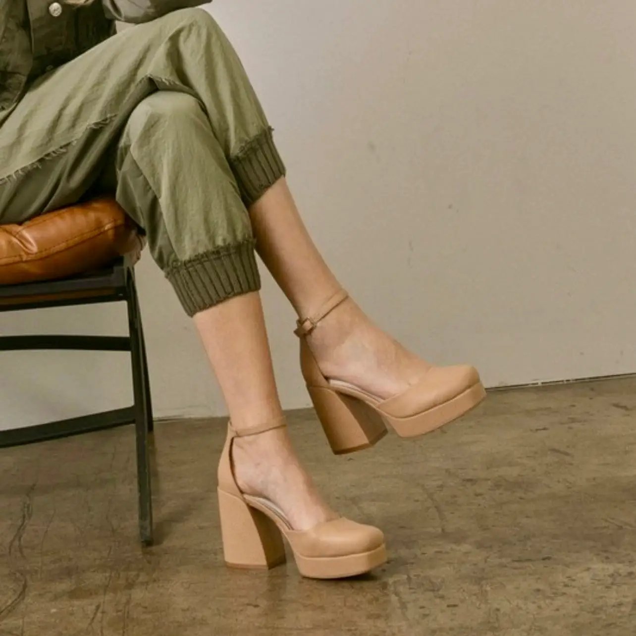 OASIS SOCIETY The Oslo Apricot Mary Jane - Heels