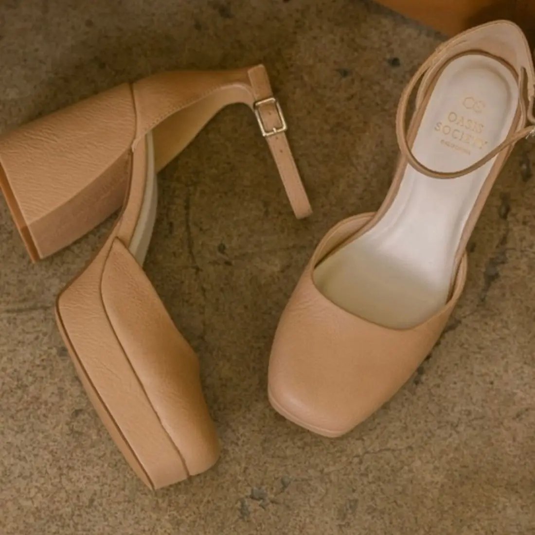 OASIS SOCIETY The Oslo Apricot Mary Jane - Heels