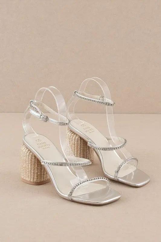 OASIS SOCIETY The Destiny Metallic Rhinestone Sandal - Heels