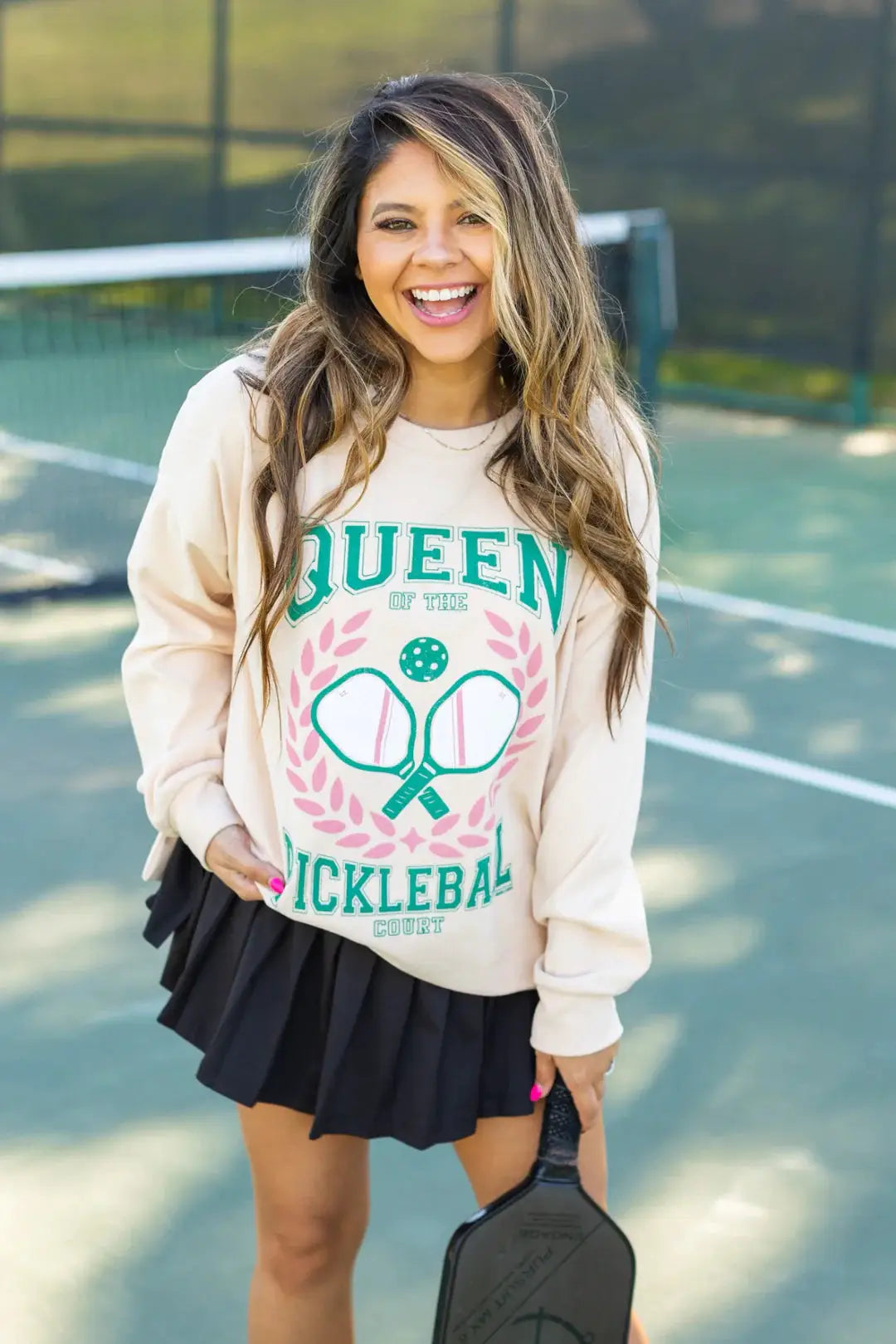 Grace & Emma Pickleball Queen Comfy Sweatshirt - Sweatshirts