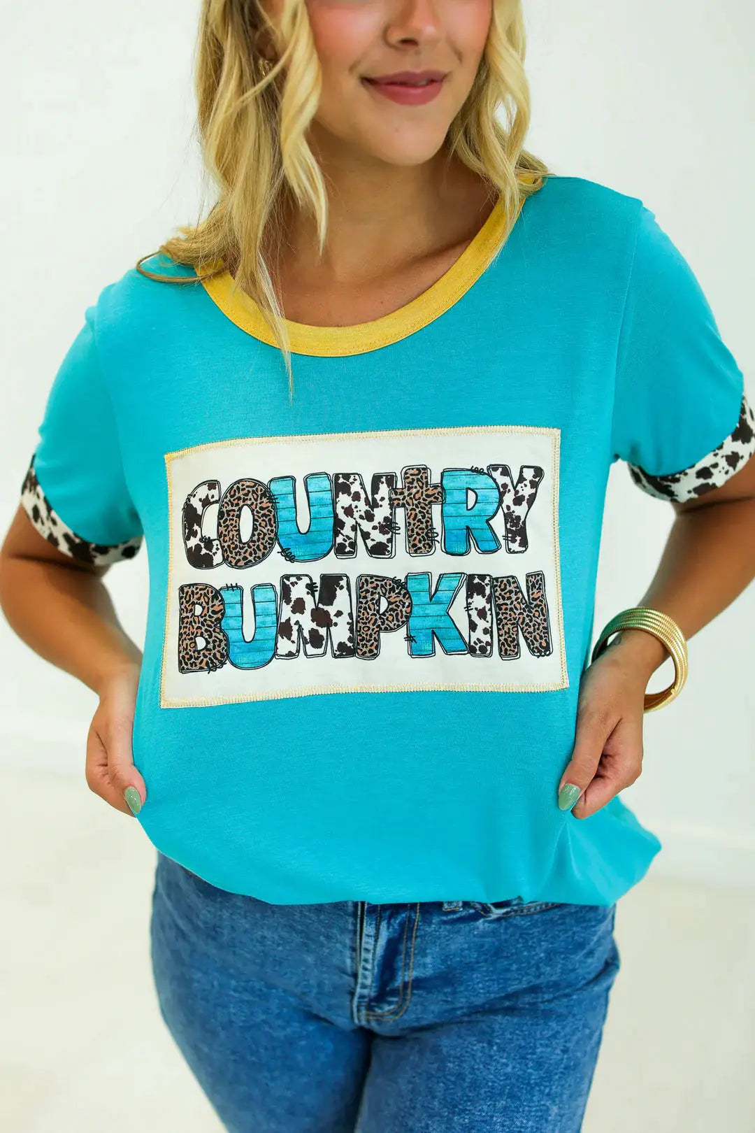 Grace & Emma Country Bumpkin Western Ringer Tee - T-Shirts