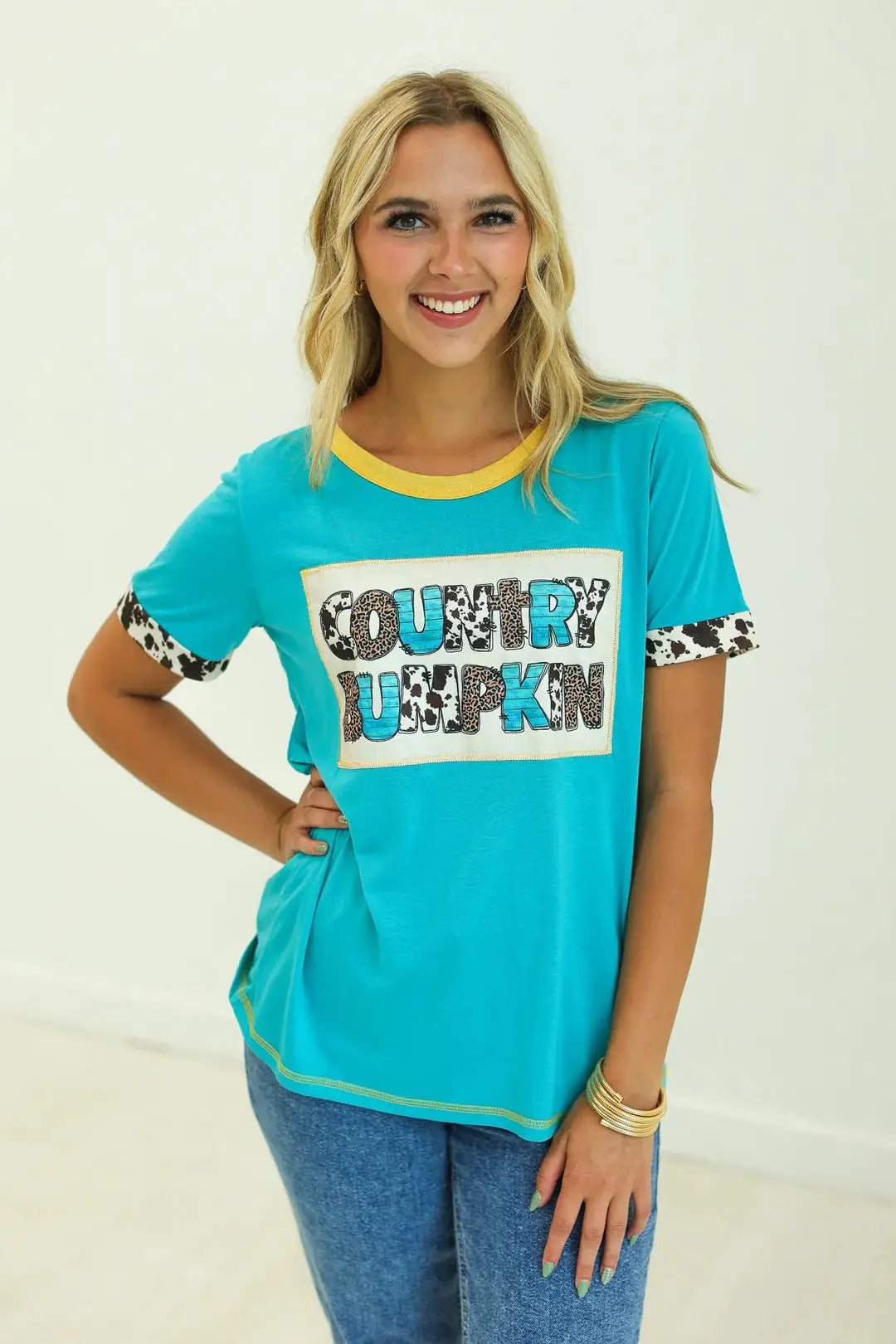 Grace & Emma Country Bumpkin Western Ringer Tee - T-Shirts