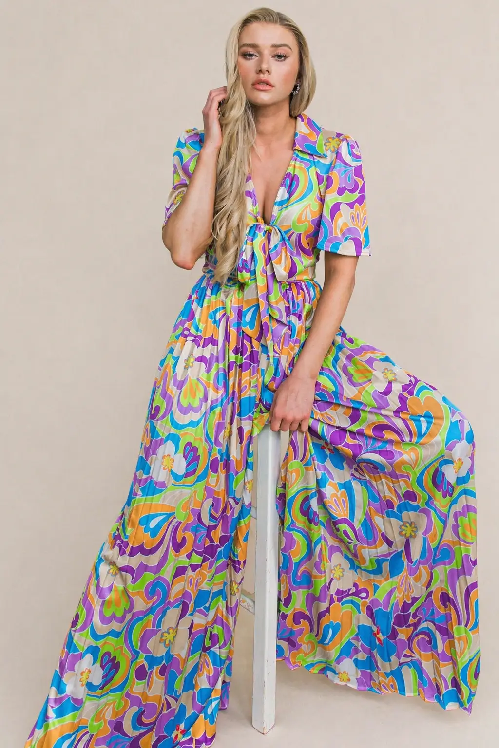 FLYING TOMATO The Secret Place Woven Jumpsuit: Regular & Curvy - One-Pieces