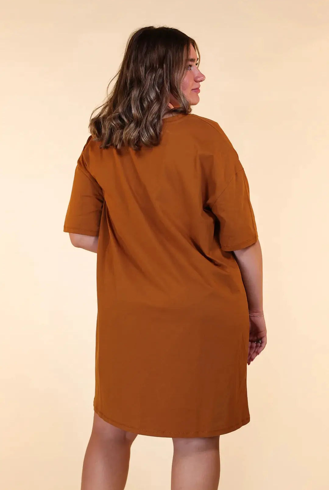 Grace & Emma Rust T-shirt Dress - Dresses