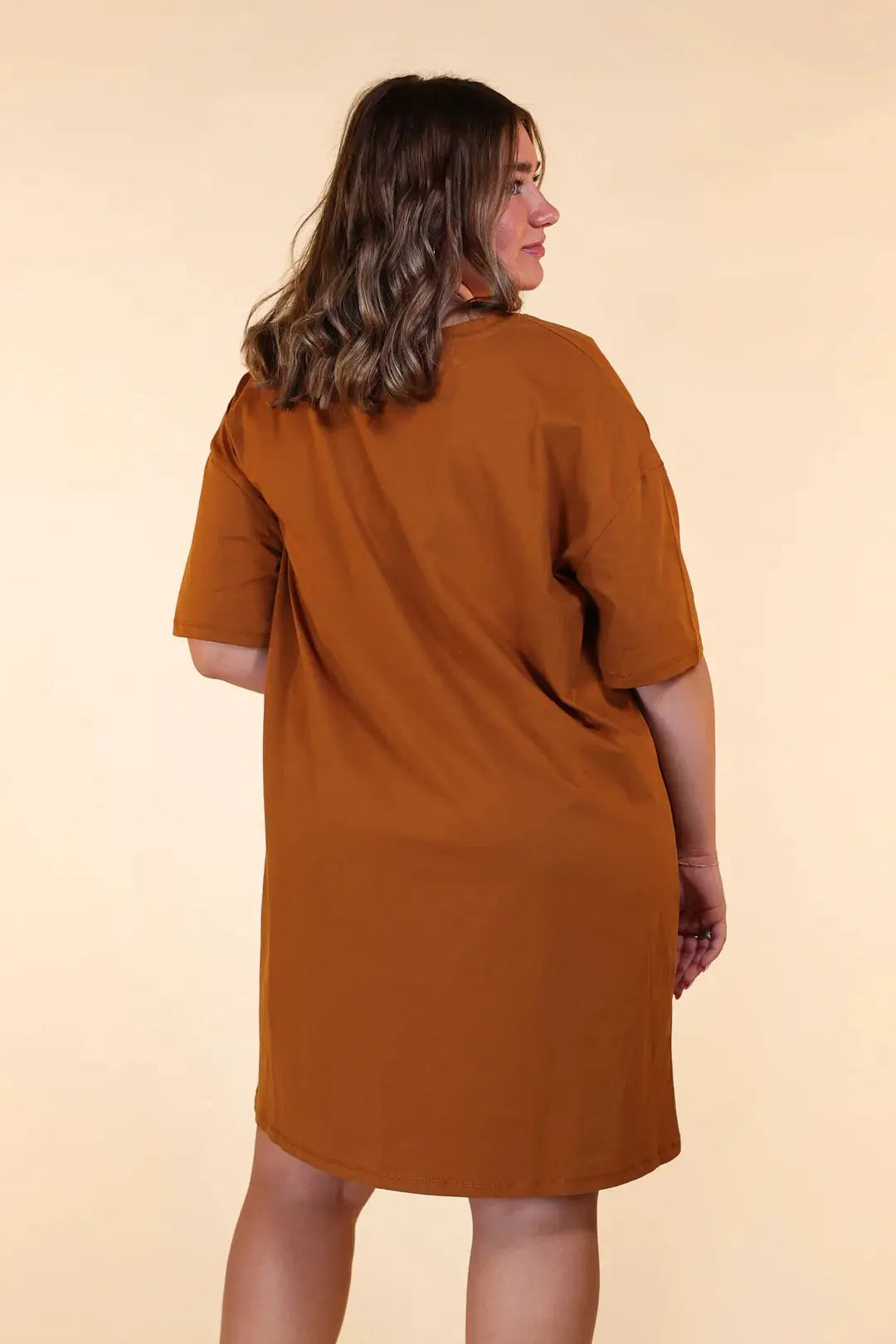 Grace & Emma Rust T-shirt Dress - Dresses