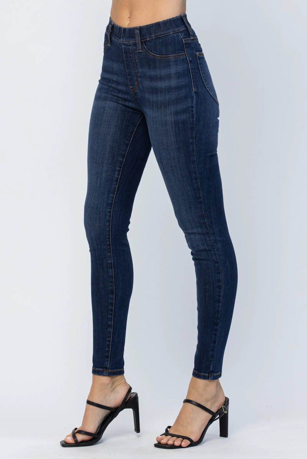 Judy Blue Judy Blue High-Waist Jeggings Patch Pocket Pull-On Medium Wash Denim Jeans - Jeans Judy Blue High-Waist Jeggings Patch Pocket Pull-On Medium Wash Denim Jeans