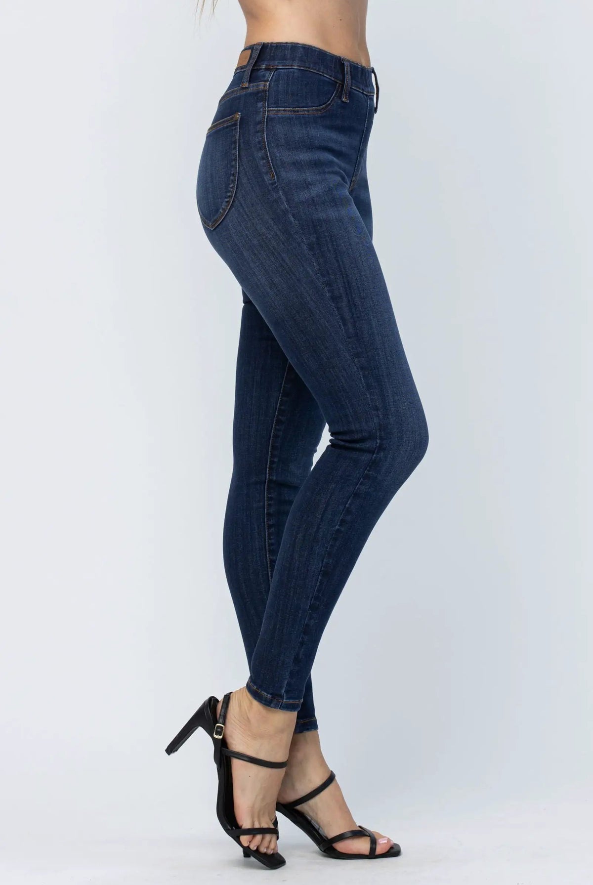 Judy Blue Judy Blue High-Waist Jeggings Patch Pocket Pull-On Medium Wash Denim Jeans - Jeans Judy Blue High-Waist Jeggings Patch Pocket Pull-On Medium Wash Denim Jeans