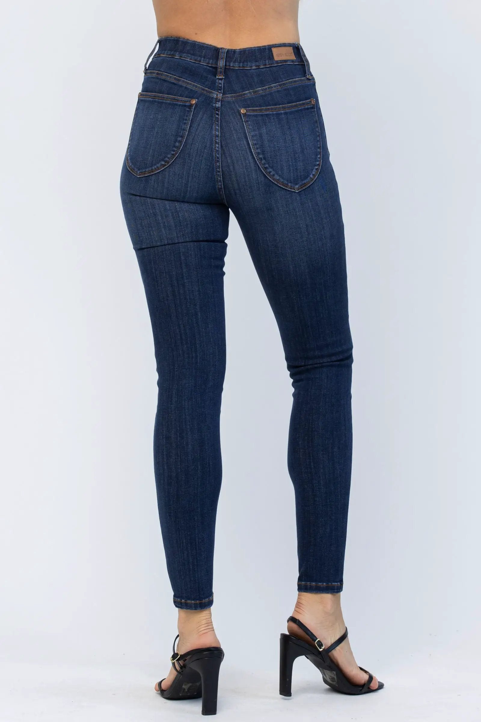 Judy Blue Judy Blue High-Waist Jeggings Patch Pocket Pull-On Medium Wash Denim Jeans - Jeans Judy Blue High-Waist Jeggings Patch Pocket Pull-On Medium Wash Denim Jeans