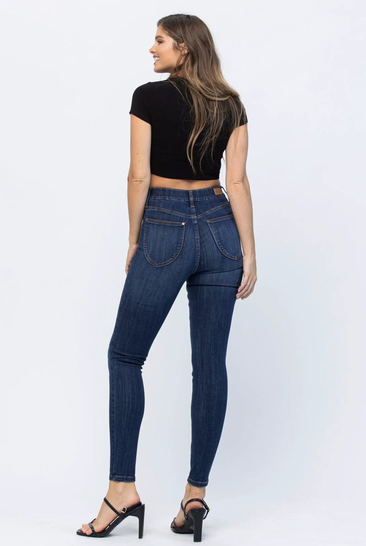 Judy Blue Judy Blue High-Waist Jeggings Patch Pocket Pull-On Medium Wash Denim Jeans - Jeans Judy Blue High-Waist Jeggings Patch Pocket Pull-On Medium Wash Denim Jeans