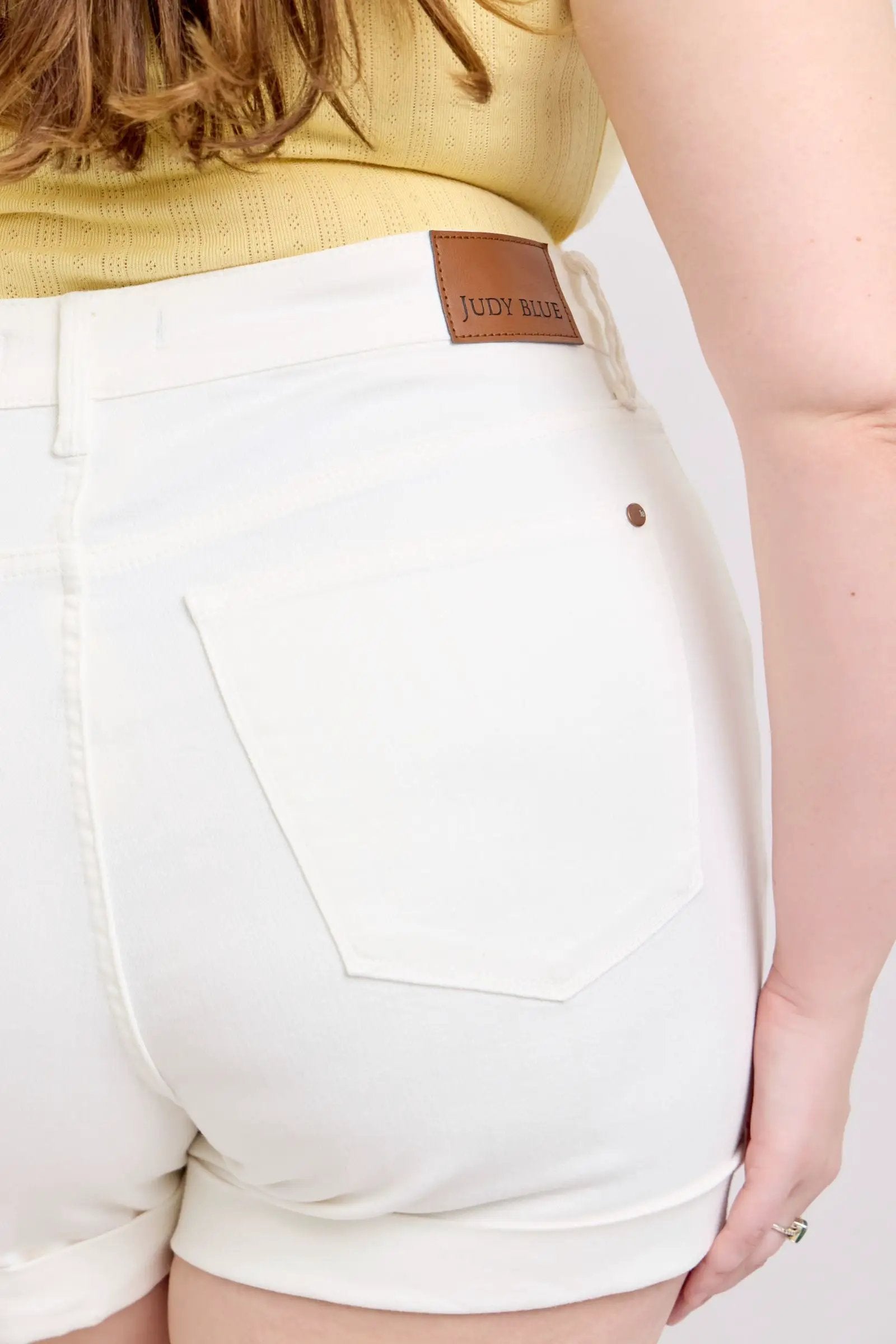Judy Blue Judy Blue High Waisted Double Roll Cuff Short: CURVY - Shorts Judy Blue High Waisted Double Roll Cuff Short PLUS