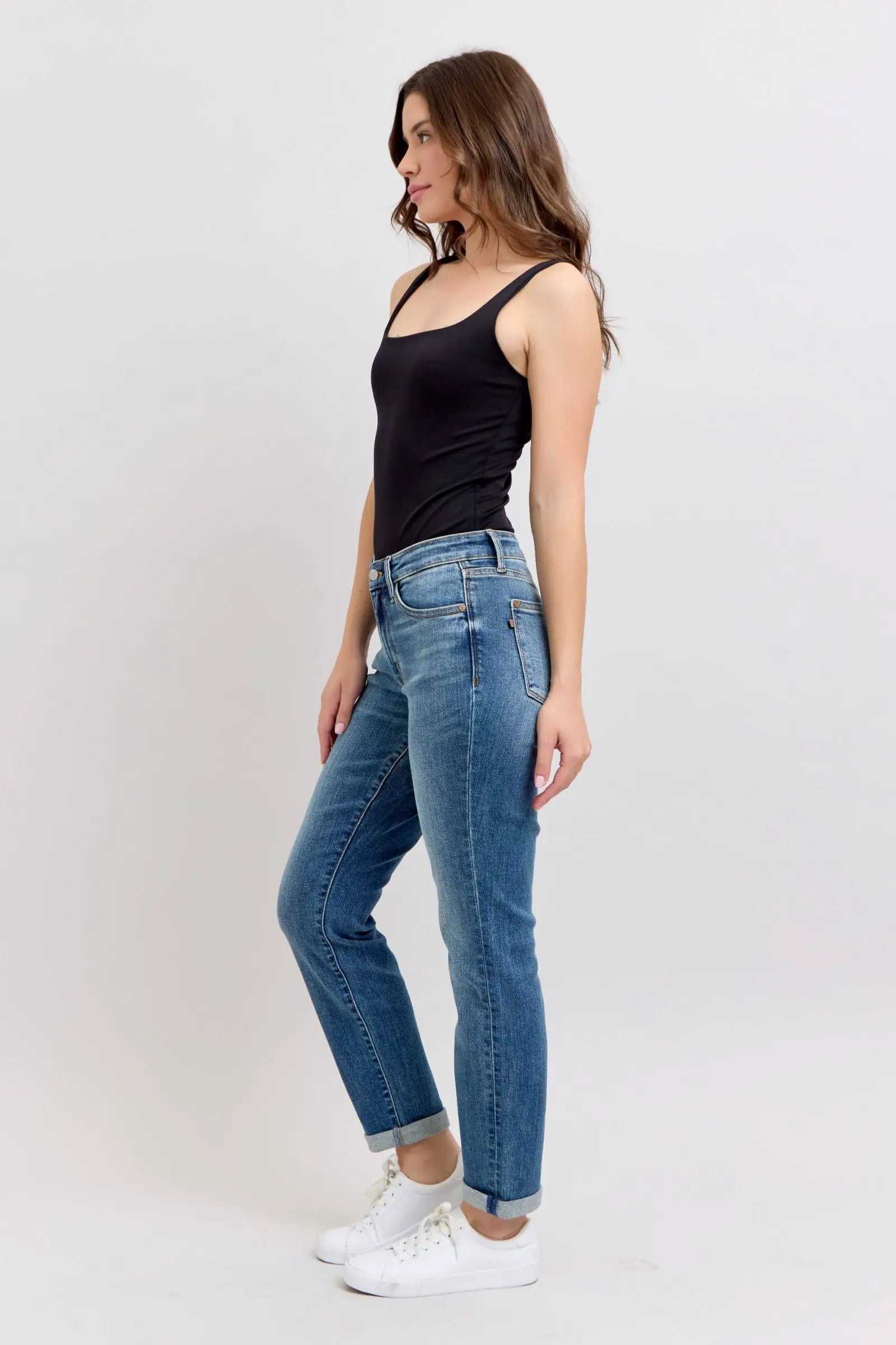 Judy Blue Judy Blue Mid Rise Vintage Boyfriend Jeans – REGULAR & PLUS Sizes - Jeans judy blue boyfriend jeans