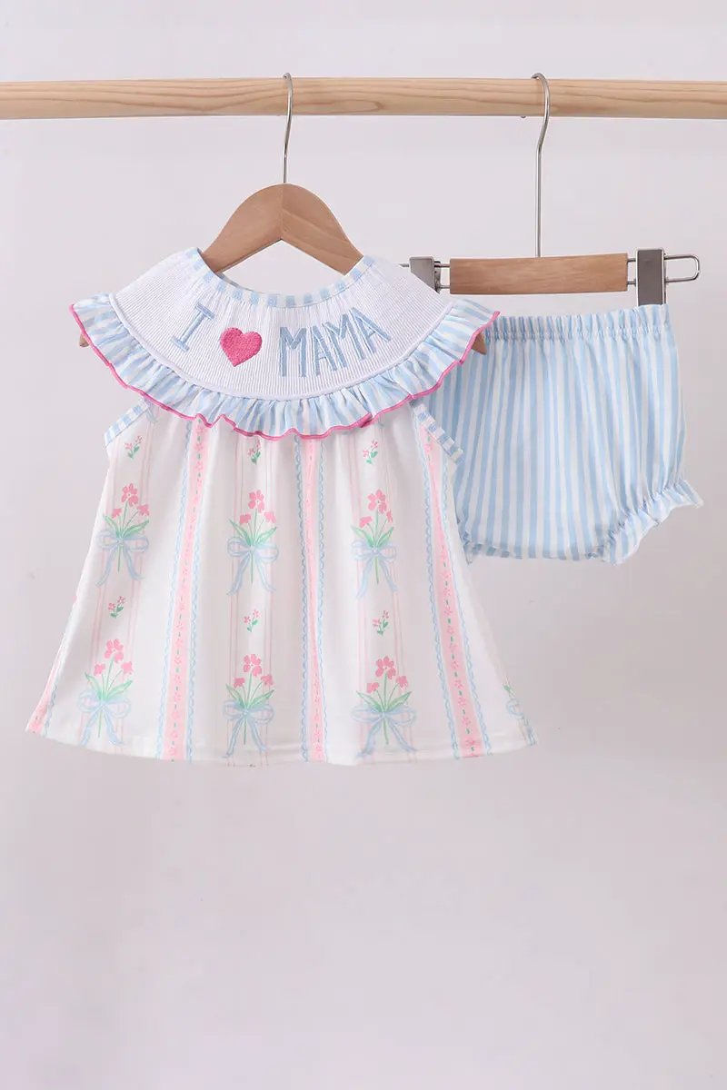 Honeydew The Tulip Time Mama’s Little Garden Smocked Bloomer Set - MINI - Baby & Toddler Outfits