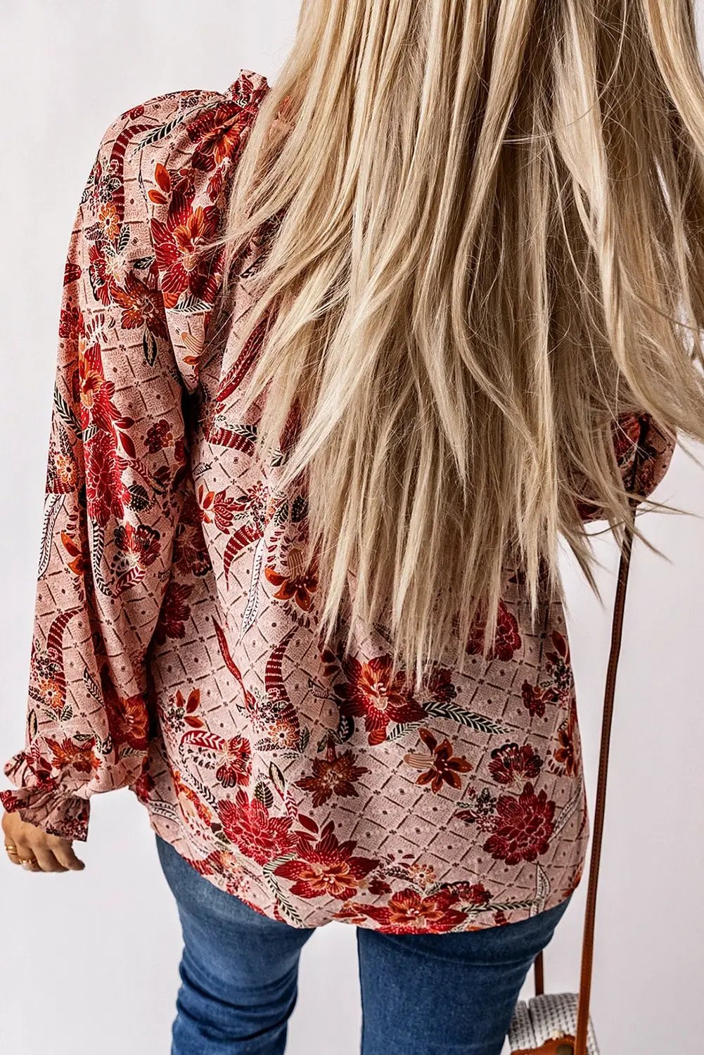 Grateful Threads Boutique Pink V Neck Blouse - Blouses Top