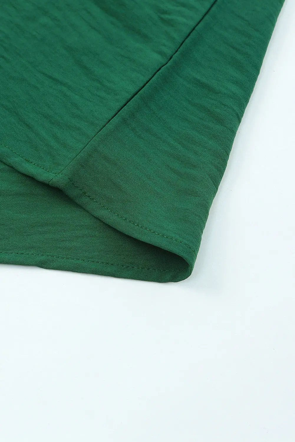 Grateful Threads Boutique Emerald Ease Smocked Cuff Blouse - Blouses Green Smocked Wrist Shift Top