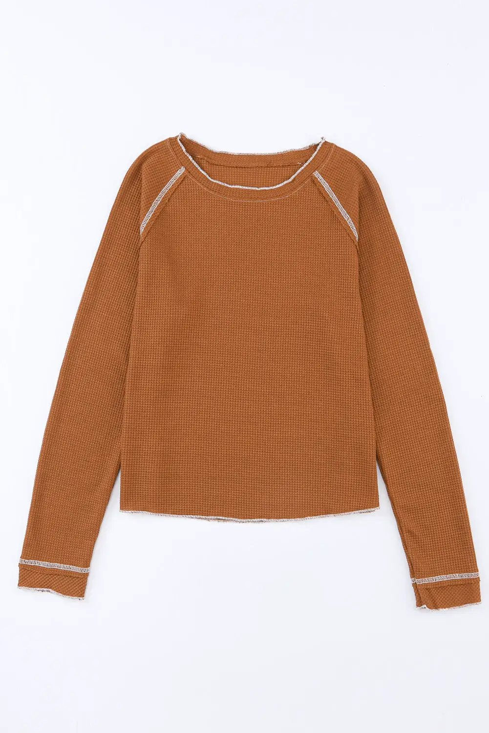 Grateful Threads Boutique Textured Round Neck Long Sleeve Top - Shirts Textured Round Neck Long Sleeve Top