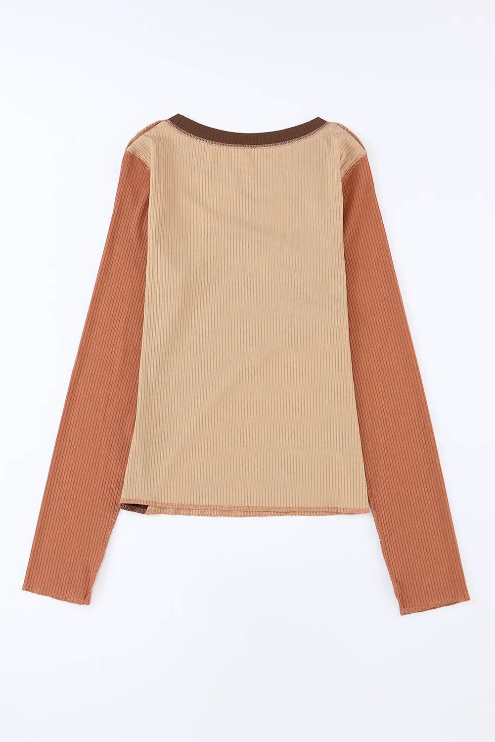 Grateful Threads Boutique Color Block Ribbed Knit Top - Clothing Tops