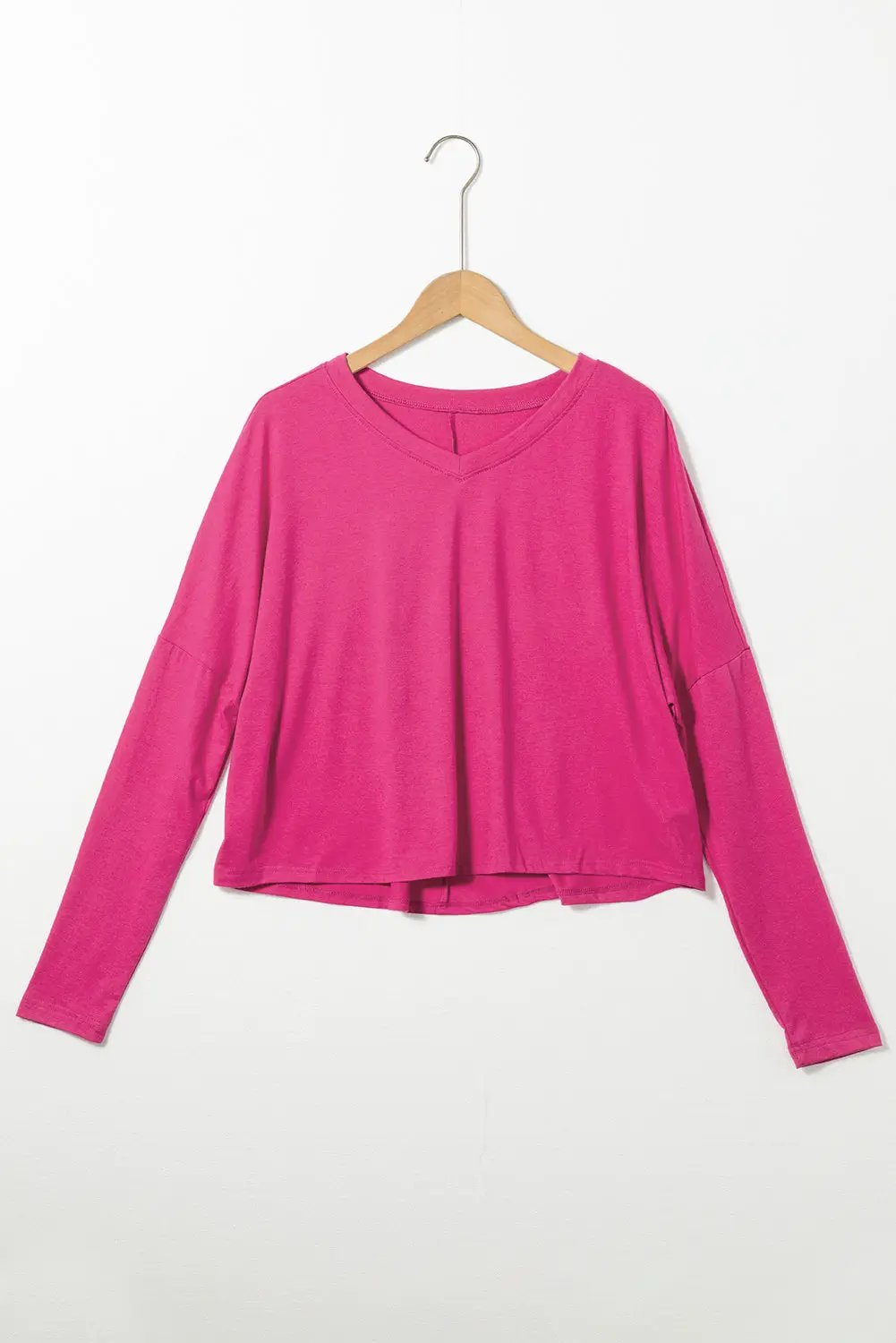 Grateful Threads Boutique The Pink Poppy Cropped V - T-Shirts