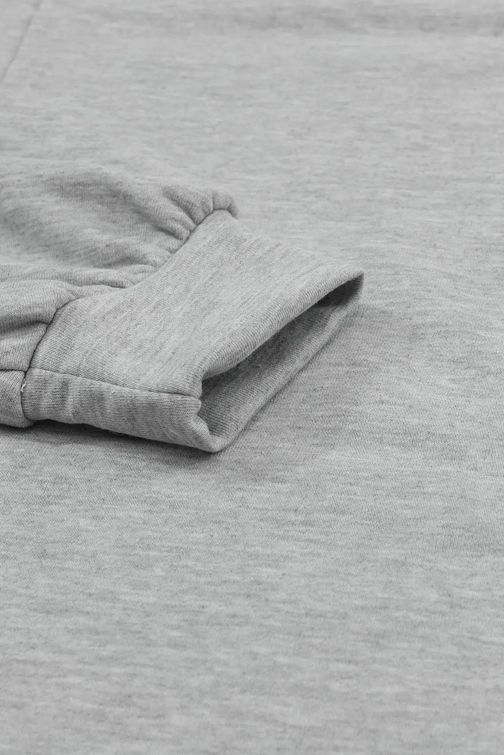 Grateful Threads Boutique Grey Crinkle Splicing Raw Hem High Low Oversized Blouse - Blouses Grey Crinkle Splicing Raw Hem High Low Oversized Blouse