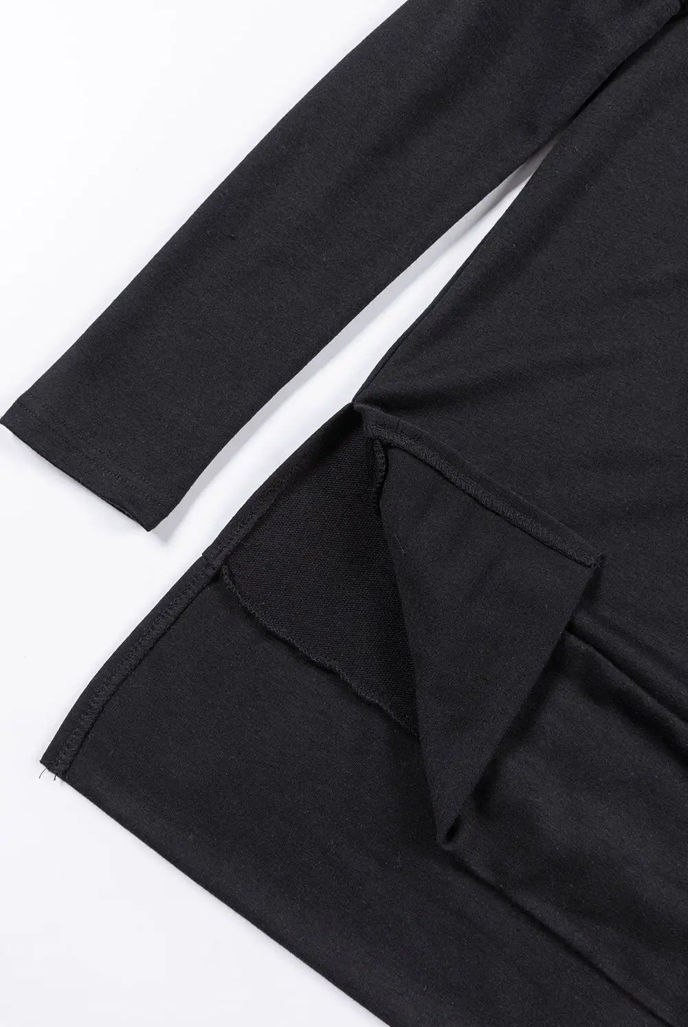 Grateful Threads Boutique Black Cowl Neck Shift Tunic Top - Clothing Tops