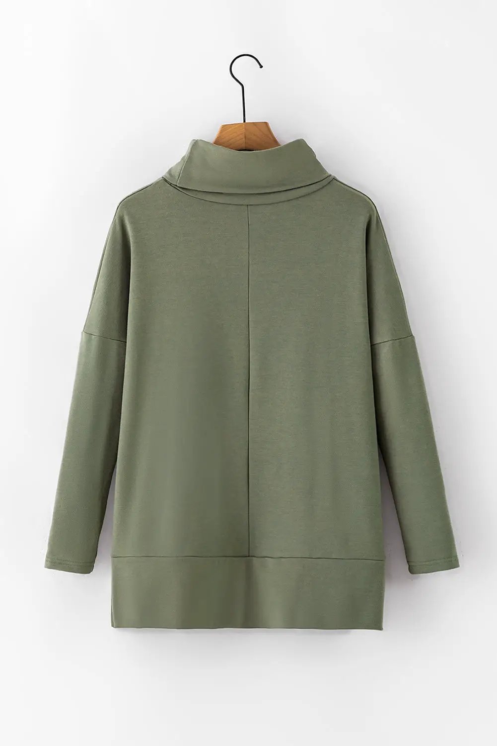 Grateful Threads Boutique Jungle Green Cowl Neck Shift Tunic Top - Clothing Tops