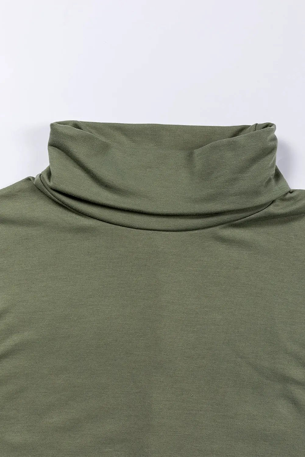 Grateful Threads Boutique Jungle Green Cowl Neck Shift Tunic Top - Clothing Tops