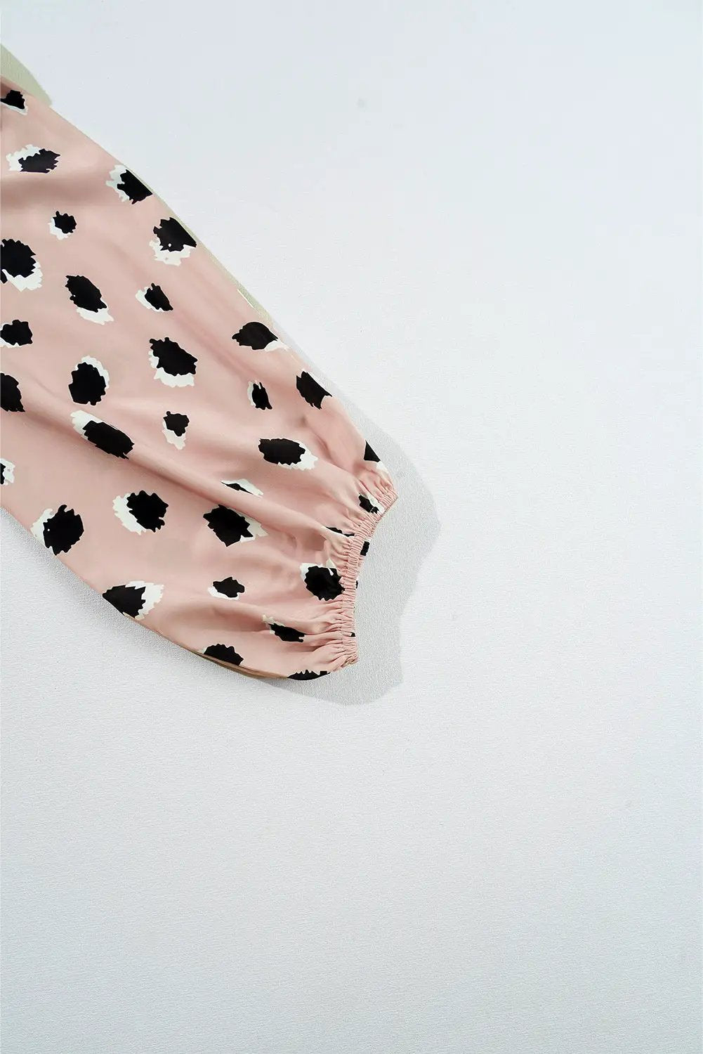 Grateful Threads Boutique Khaki Classic Leopard V-Neck Bracelet Sleeve Blouse - Blouses Leopard V Neck Blouse