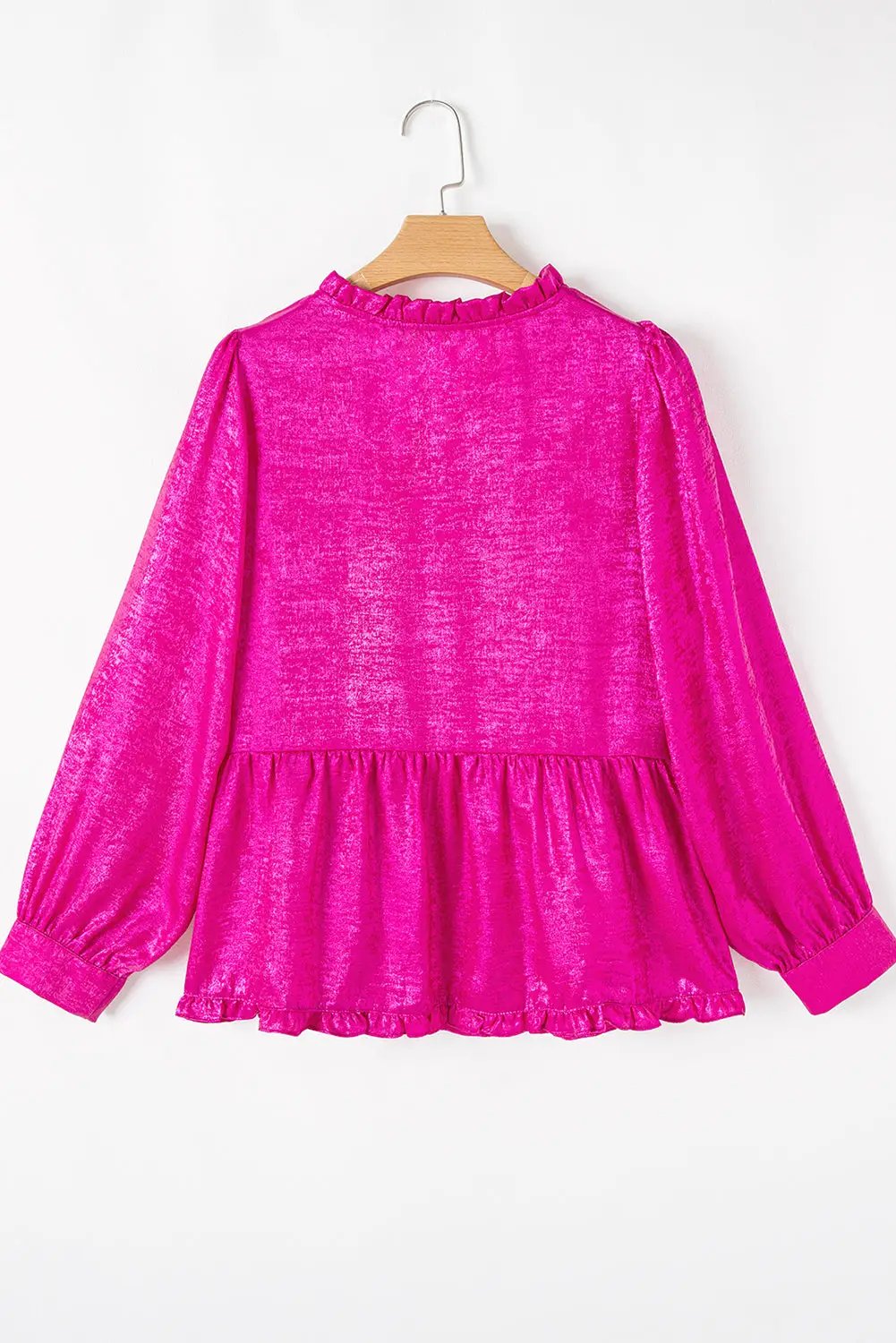 Grateful Threads Boutique Rose Red Metallic Blouse - Blouses