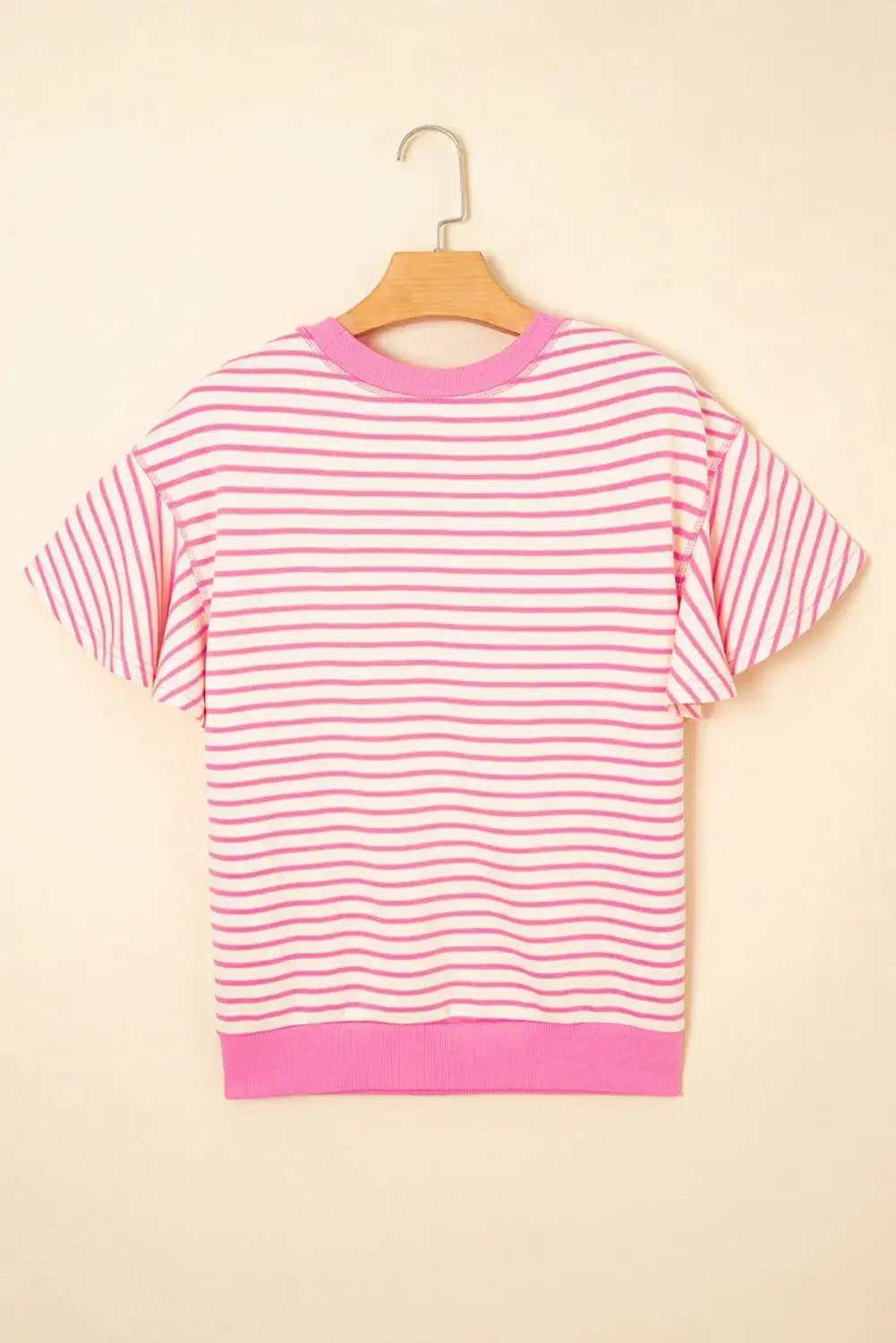 Grateful Threads Boutique “Stars, Stripes & Sass” Sequin Bow Ruffle Tee - Blouses