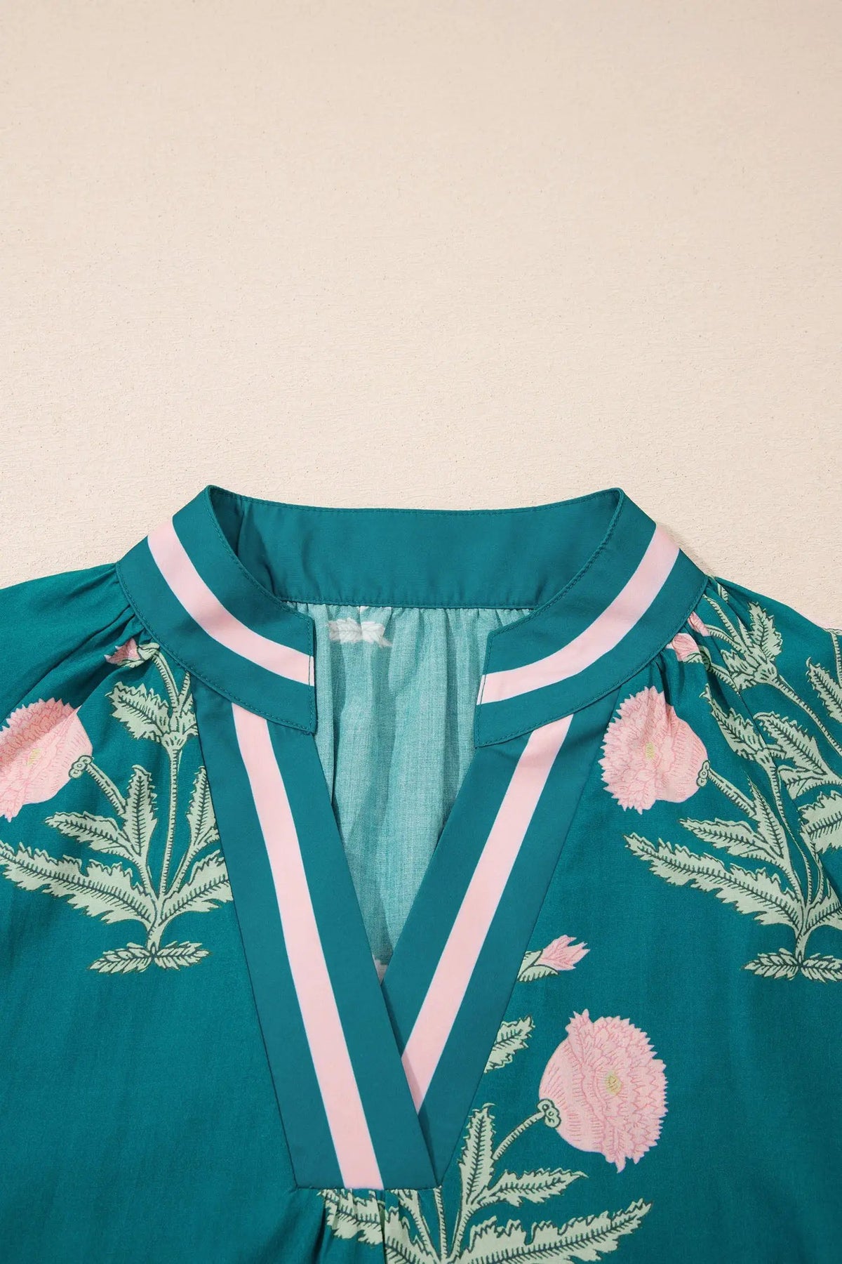 The Thea Blouse - Green — view 5