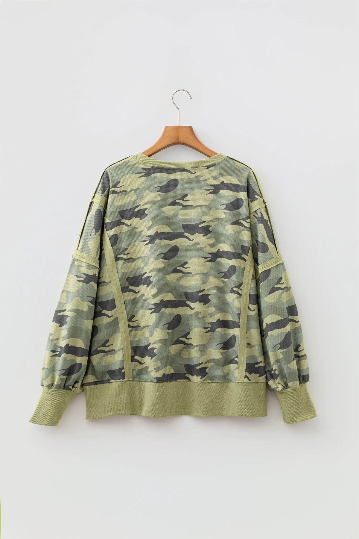 The Bexley Long Sleeve Top - Green — view 2