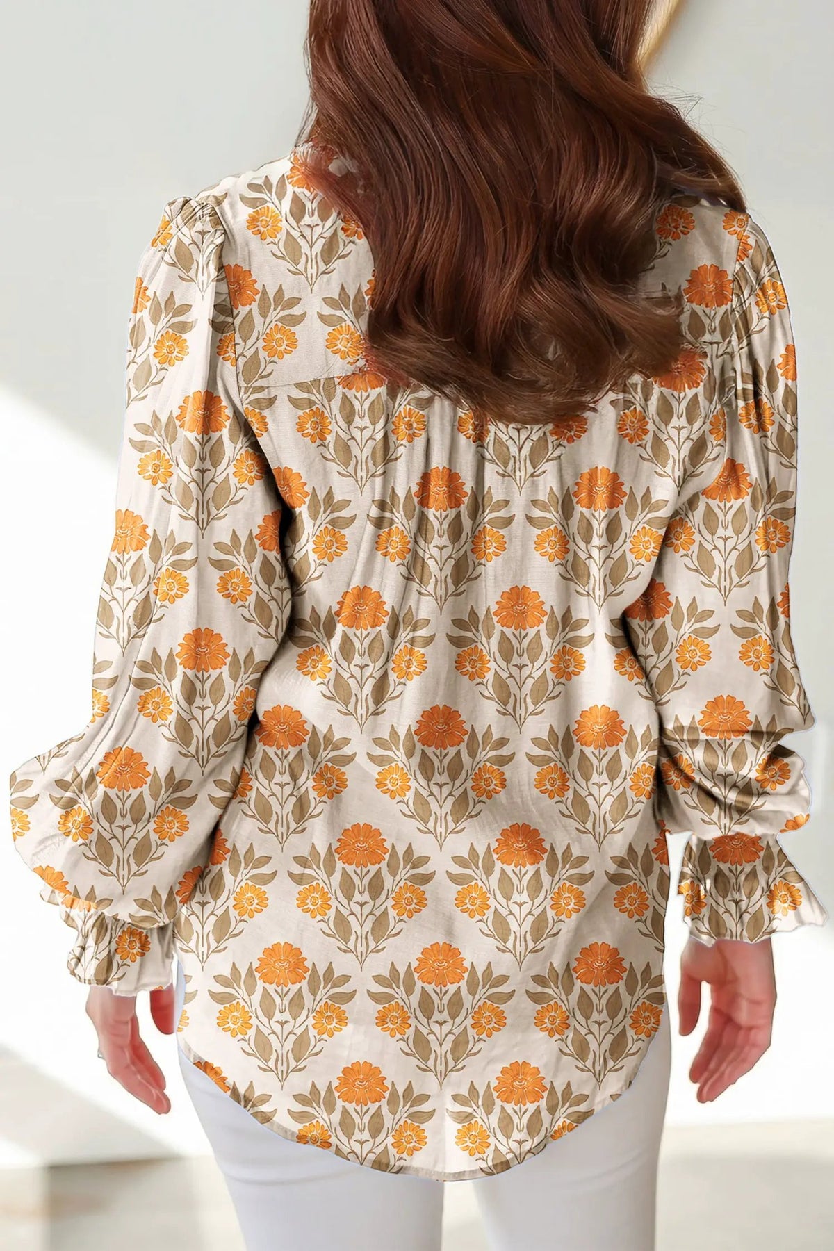 The Bristol Blouse - Orange — view 5