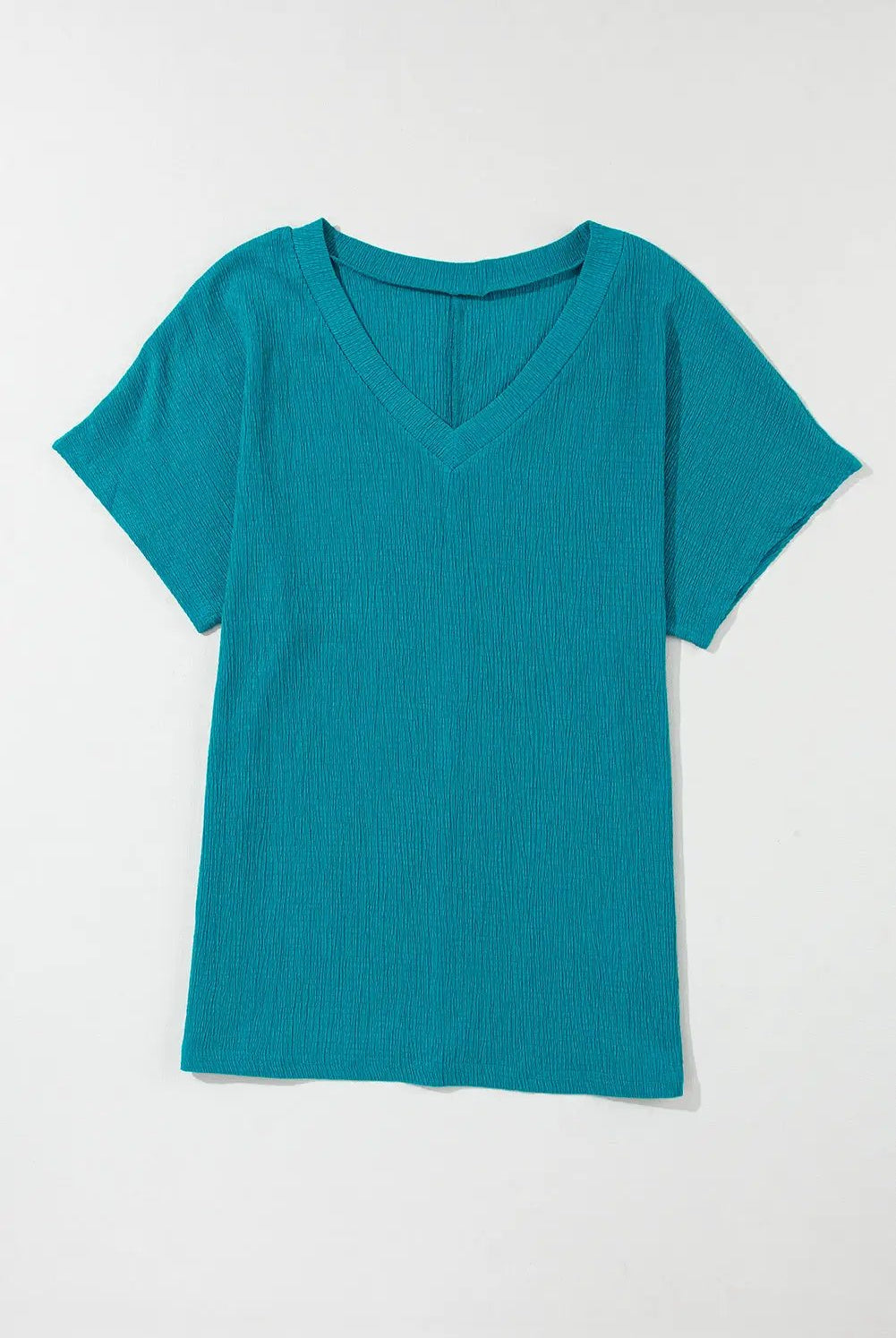 Grateful Threads Boutique Blue Sapphire Crinkled V-Neck - T-Shirts