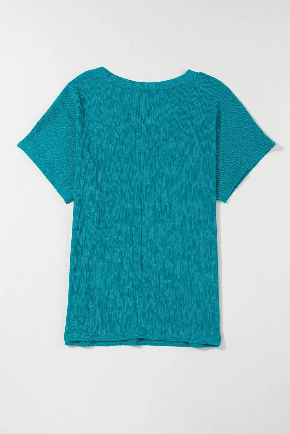 Grateful Threads Boutique Blue Sapphire Crinkled V-Neck - T-Shirts