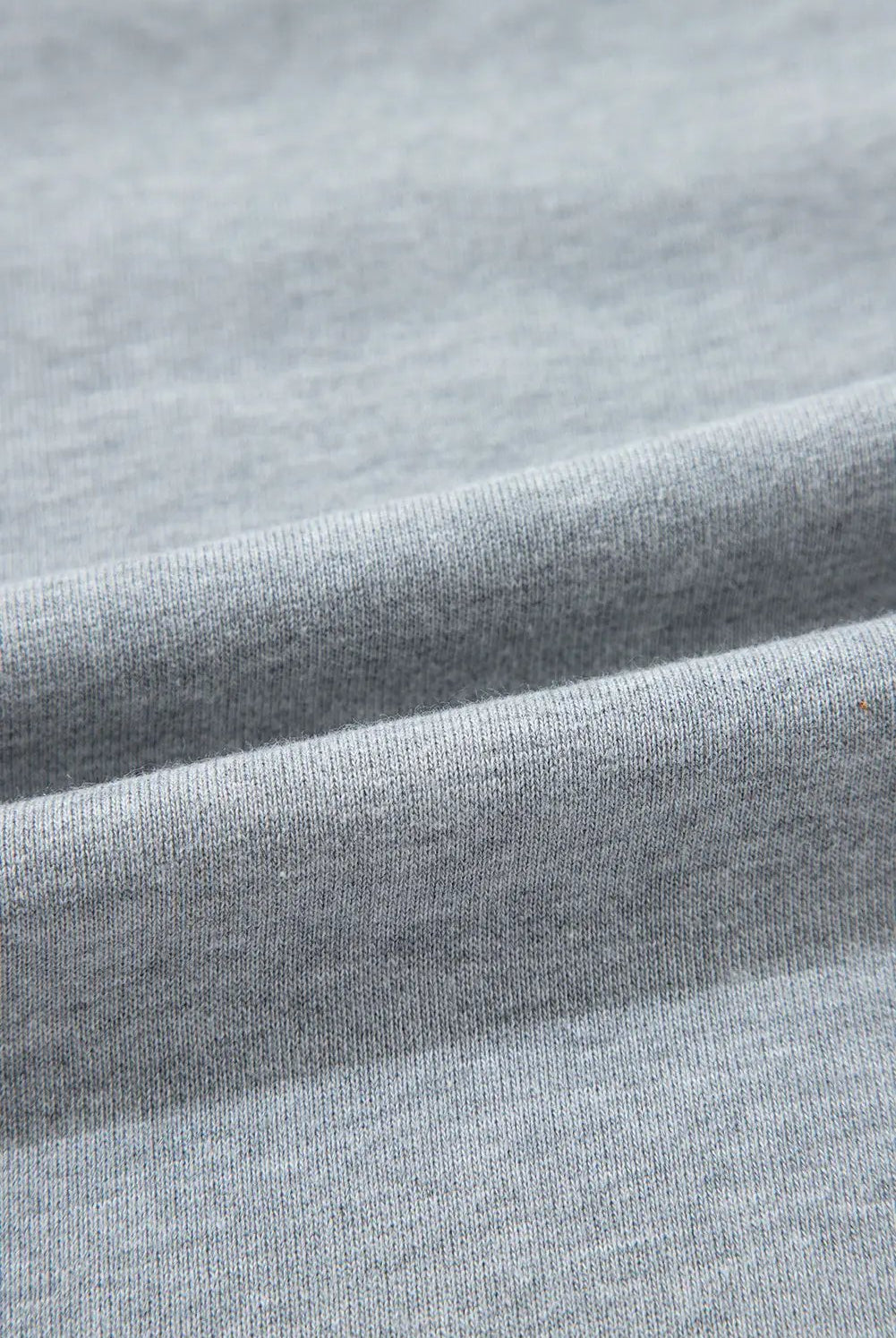 Grateful Threads Boutique Light Grey Waffle Patchwork Long Sleeve Raw Hem Pullover Top - Clothing Tops