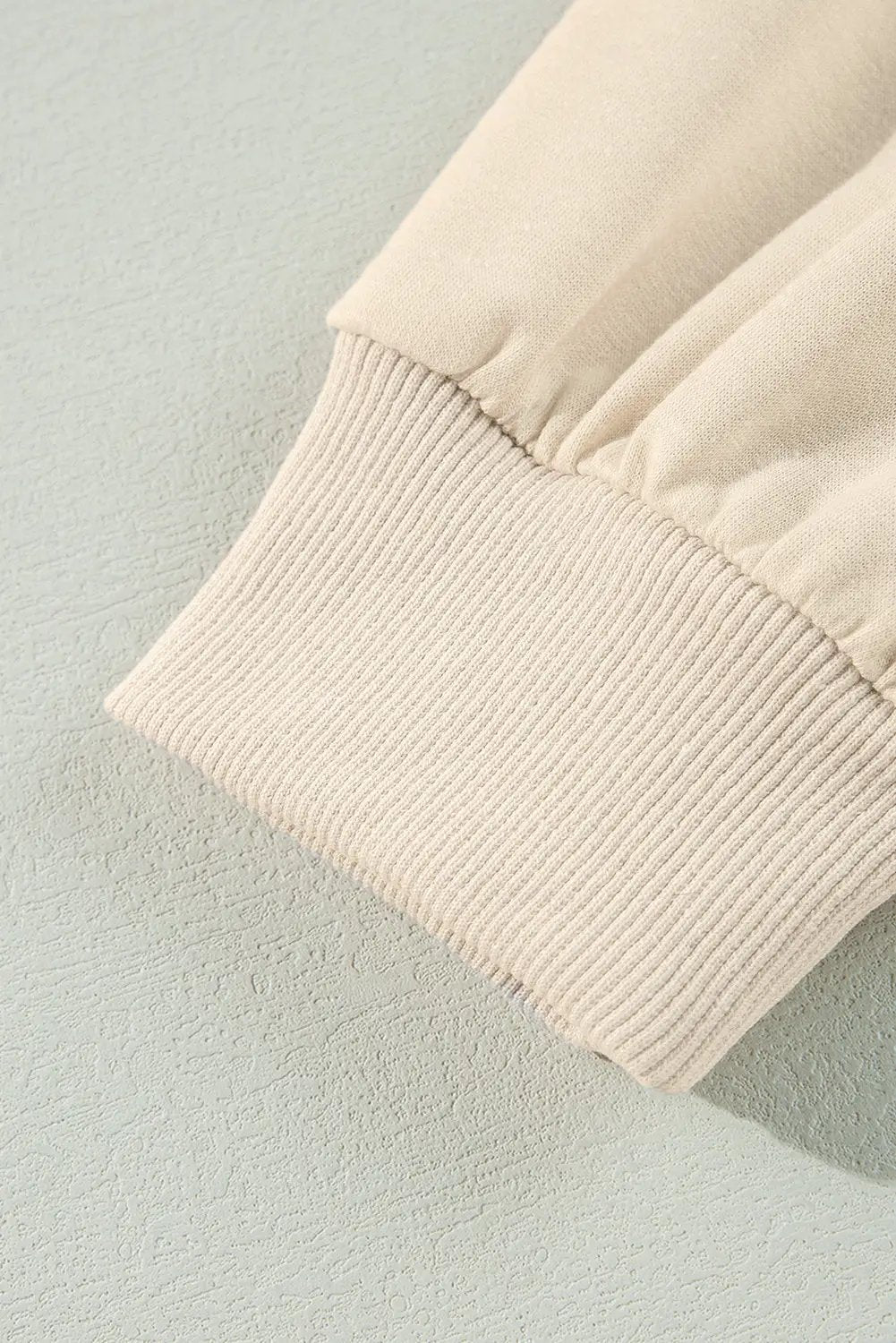 Grateful Threads Boutique Jet Stream Chic Ruffled Shoulder Cream Sweatshirt - Sweatshirts