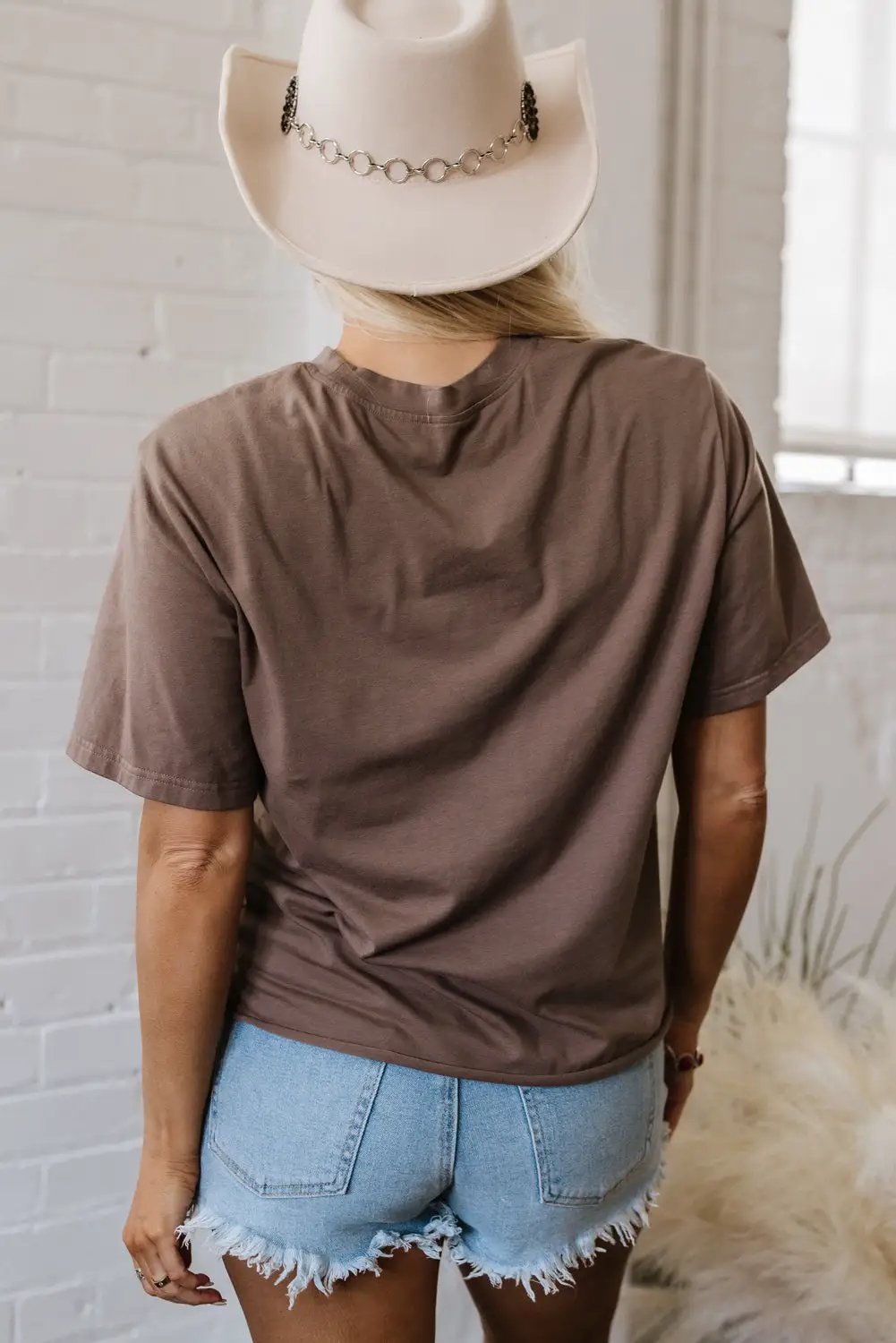 Grateful Threads Boutique Chicory Coffee Honky Tonk Honey Graphic Crew Neck Western Tee - T-Shirts Chicory Coffee Honky Tonk Honey Graphic Crew Neck Western Tee
