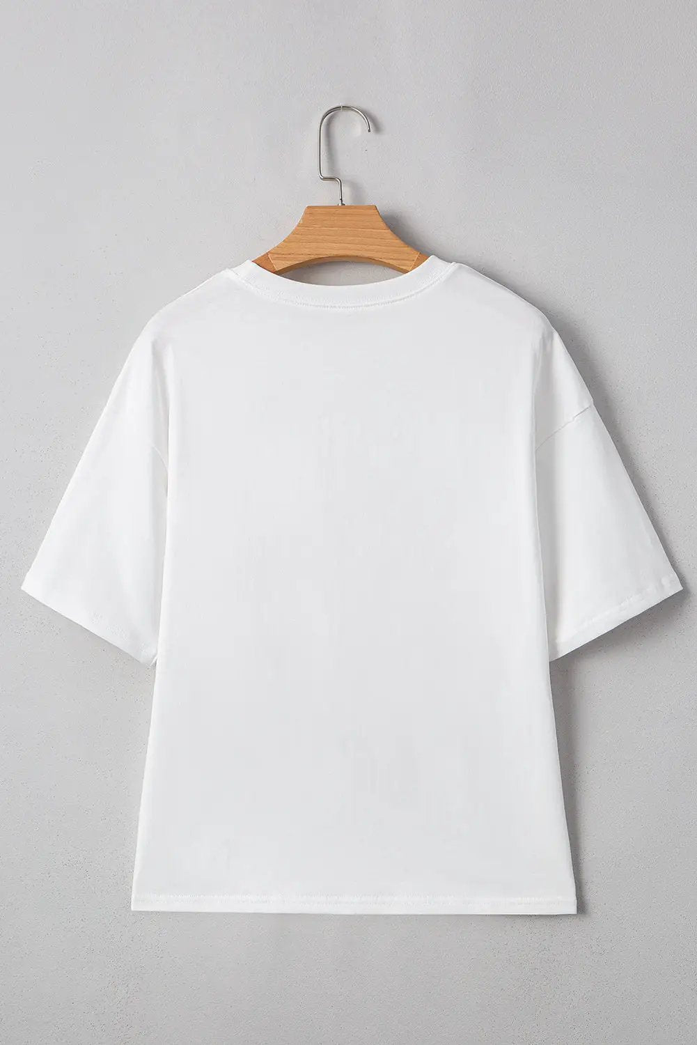 Grateful Threads Boutique White Flag Bow Graphic Crewneck Tee - T-Shirts White Flag Bow Graphic Crewneck Tee
