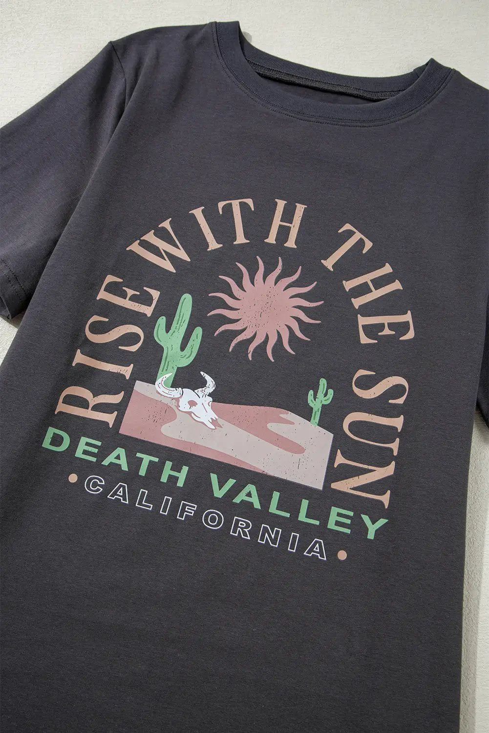 Grateful Threads Boutique Rise With The Sun Western Tee - T-Shirts Rise with the sun graphic tee