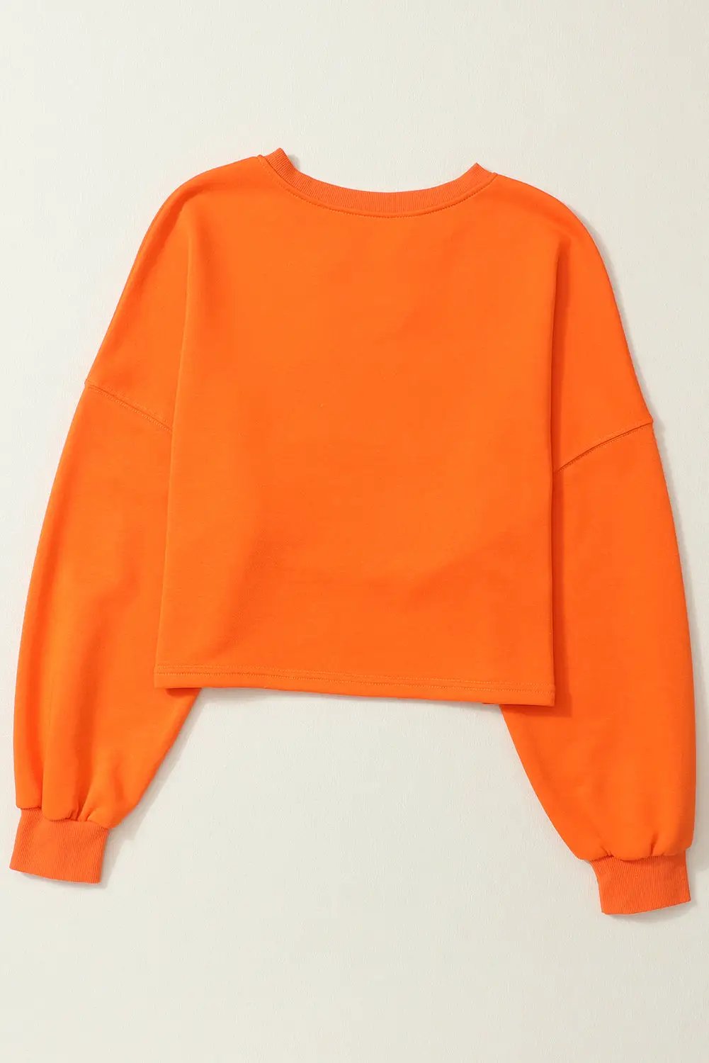 Grateful Threads Boutique Orange Game Day Lettering Rugby Football Notched Neck Sweatshirt - Sweatshirts Orange Game Day Lettering Rugby Football Notched Neck Sweatshirt