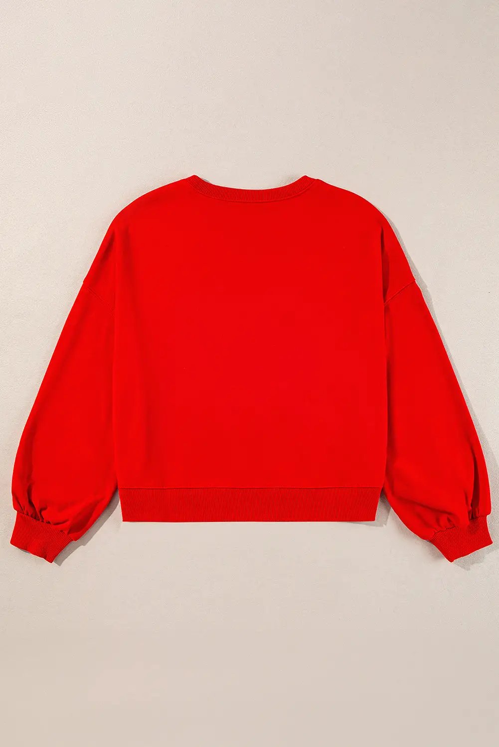 Grateful Threads Boutique Fiery Red TOUCH DOWN Football Graphic Pullover Sweatshirt - Sweatshirts Fiery Red TOUCH DOWN Football Graphic Pullover Sweatshirt