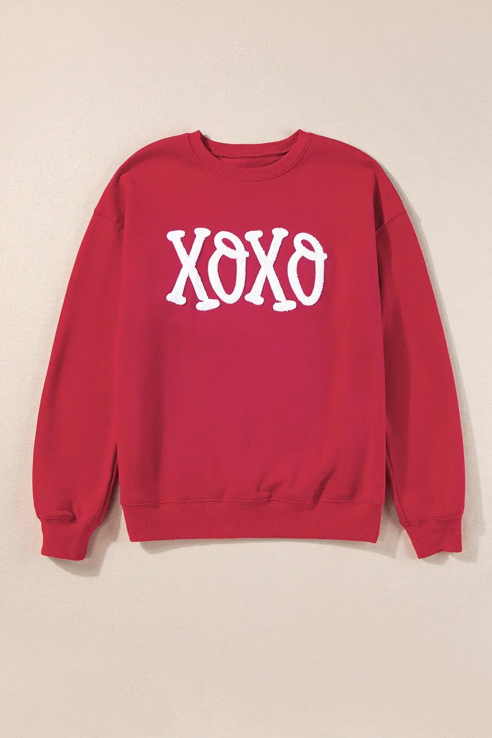Grateful Threads Boutique XOXO Chenille Embroidered Valentine's Day Sweatshirt - Sweatshirts