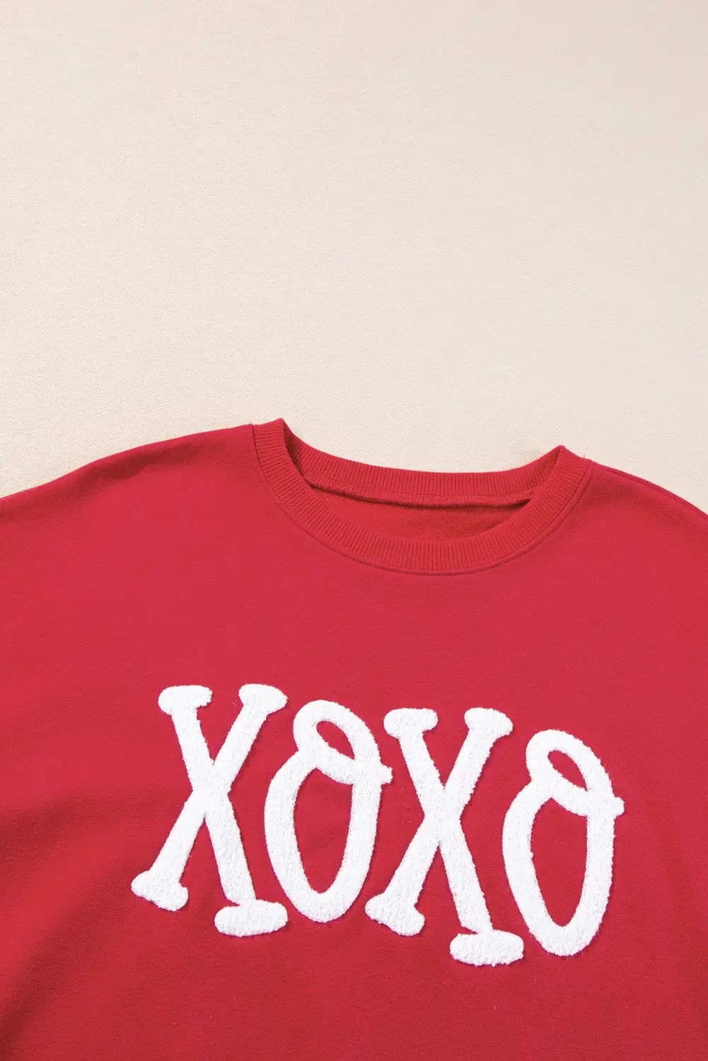 Grateful Threads Boutique XOXO Chenille Embroidered Valentine's Day Sweatshirt - Sweatshirts