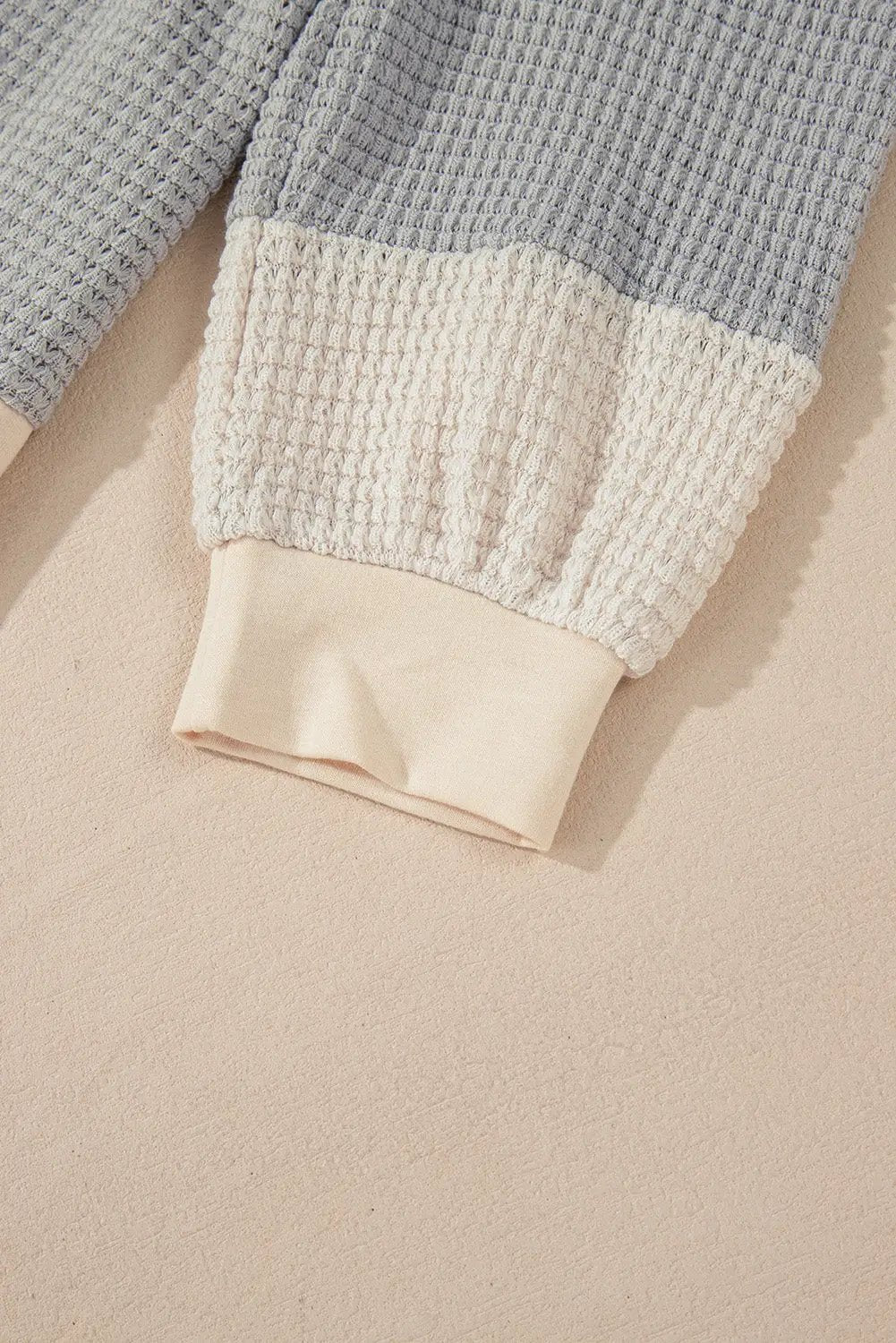 Grateful Threads Boutique Khaki Textured Colorblock Collared Henley Top - Shirts Khaki Textured Colorblock Collared Henley Top
