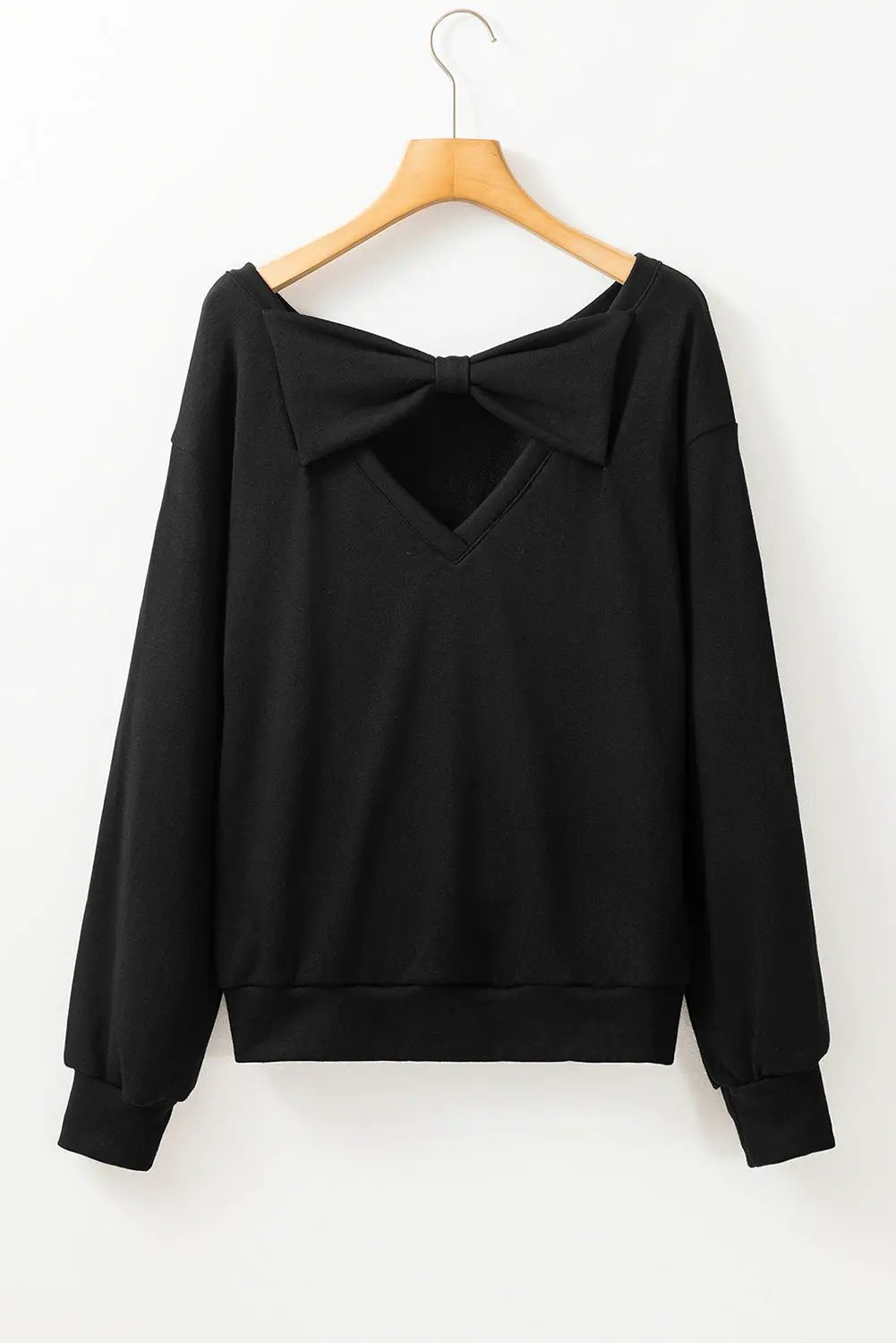 Grateful Threads Boutique Black Bowknot Dewback Sweatshirt - Shirts Black Bowknot Sweatshirt