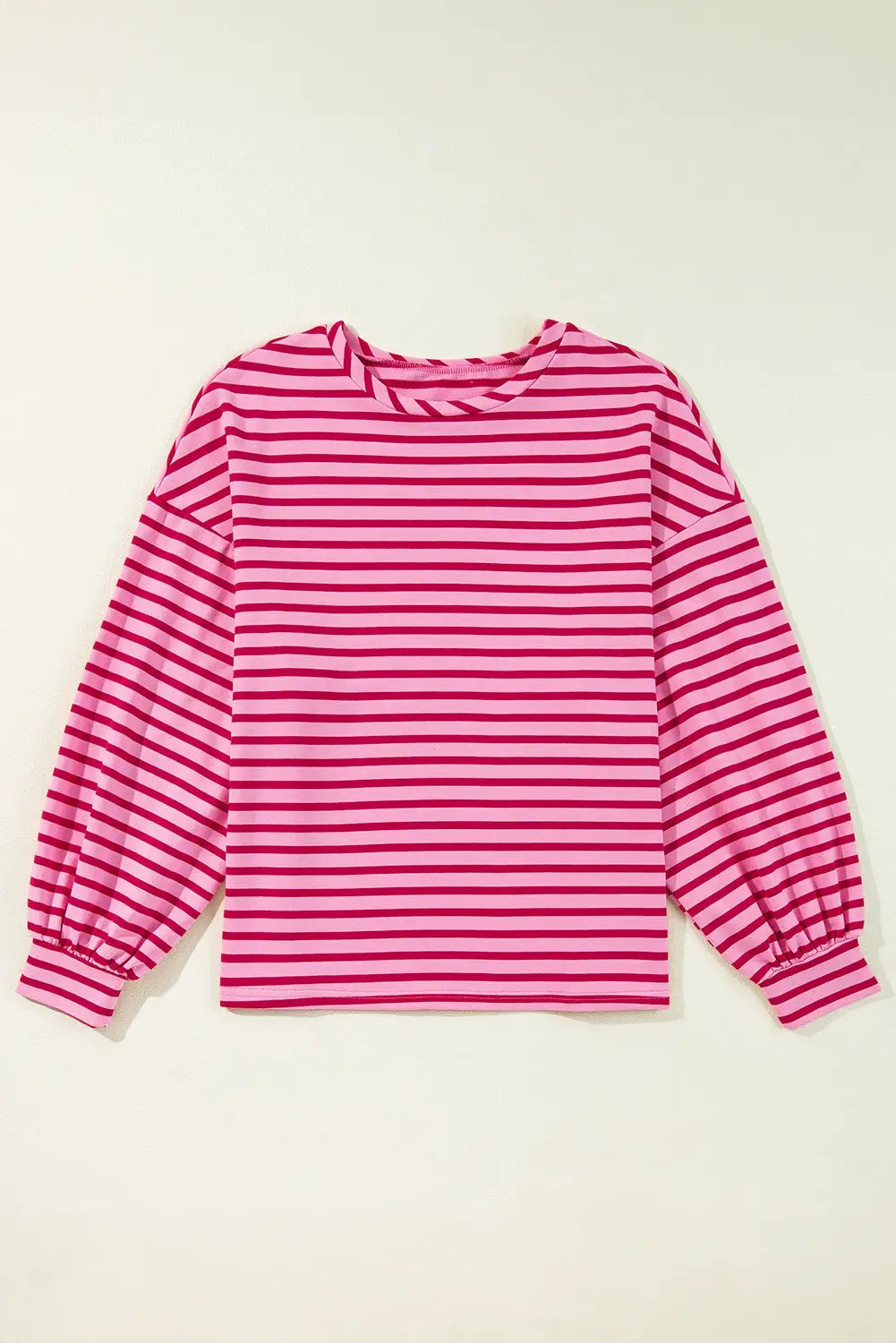 Grateful Threads Boutique Pink Lemonade Ballon Sleeve Pullover - Sweatshirts