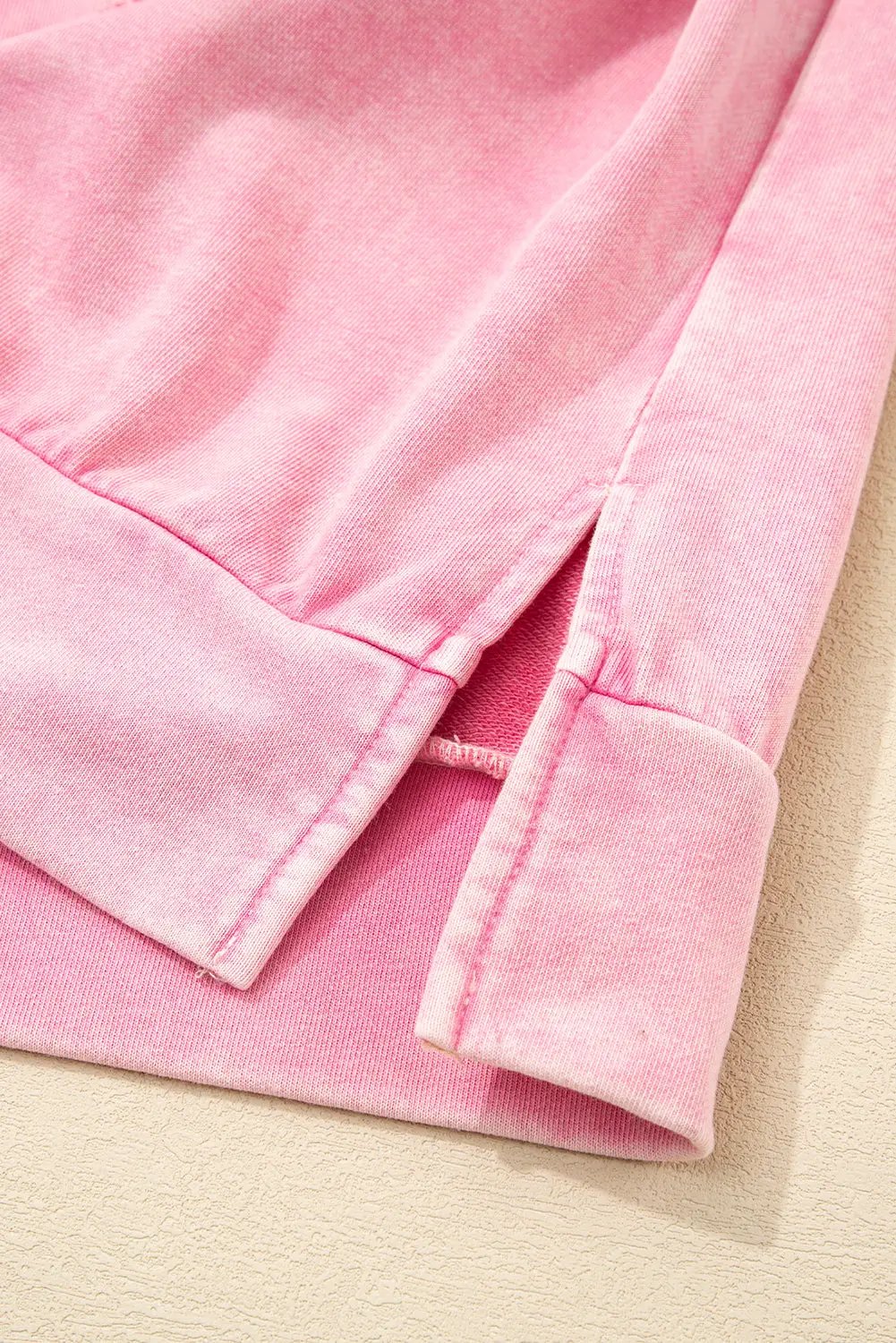 Grateful Threads Boutique Bubblegum Bow Mineral Wash Pullover Sweatshirt - Sweatshirts pink ribbon sweatshirt